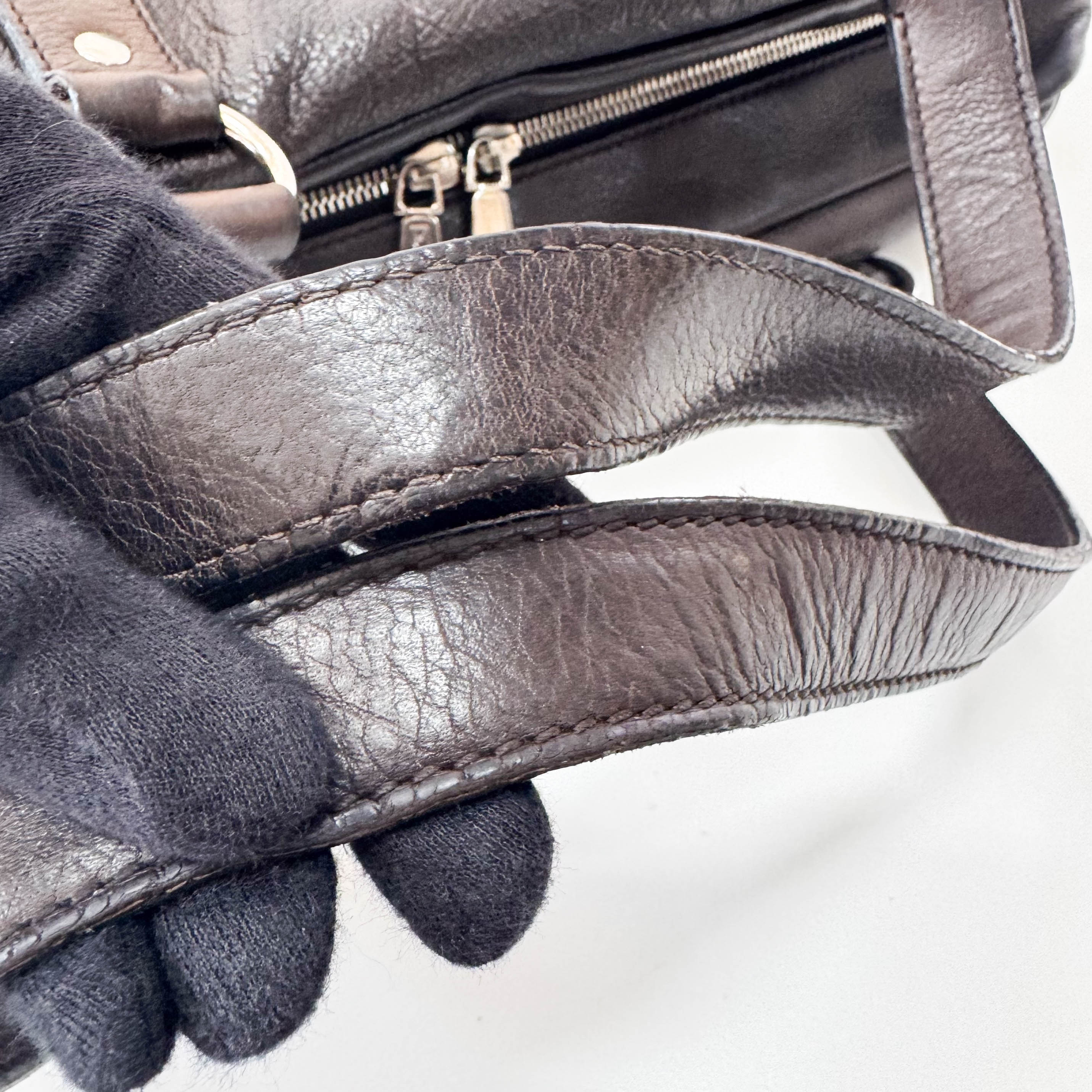 Archive Brown Leather Shoulder Bag