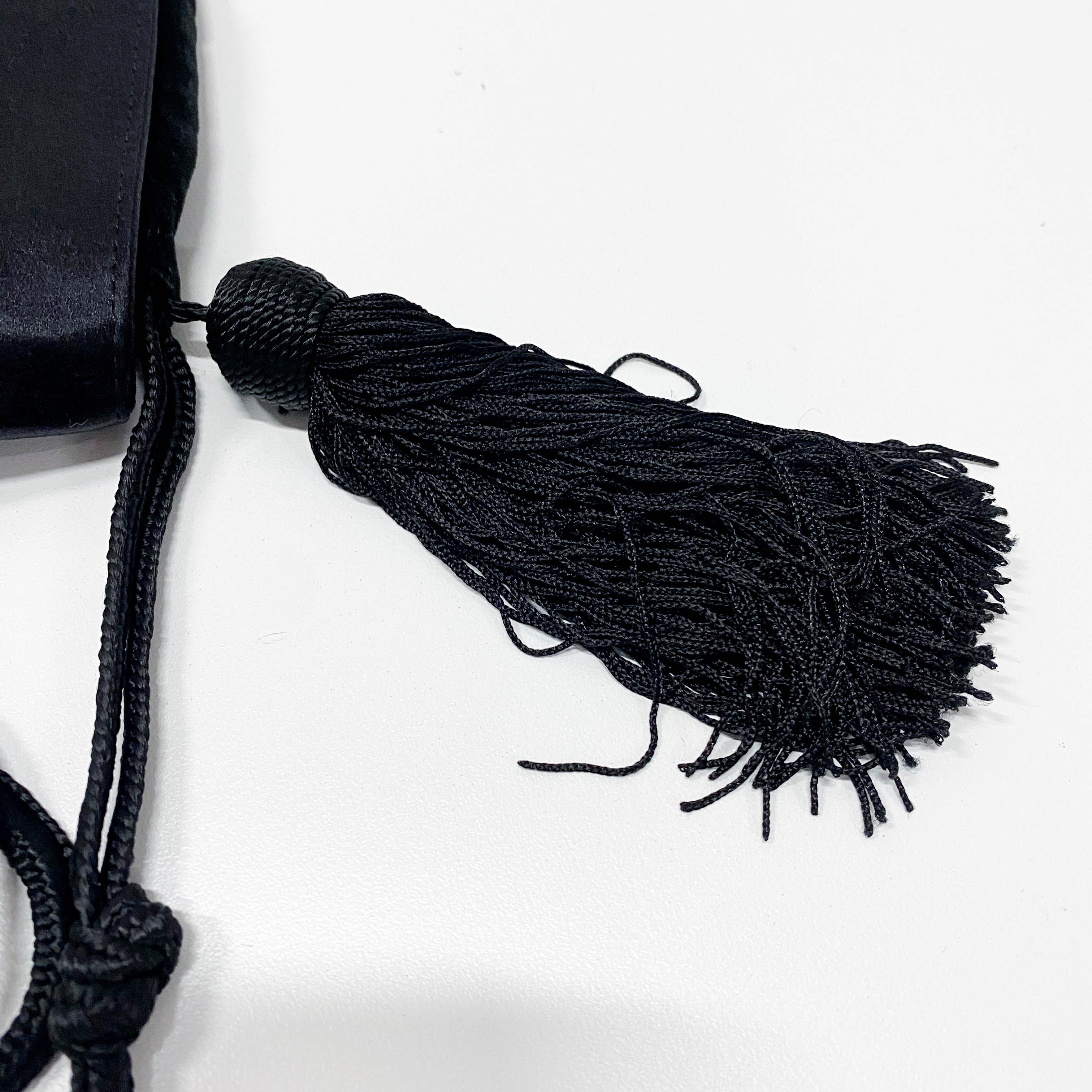 Black Satin Crossbody Bag