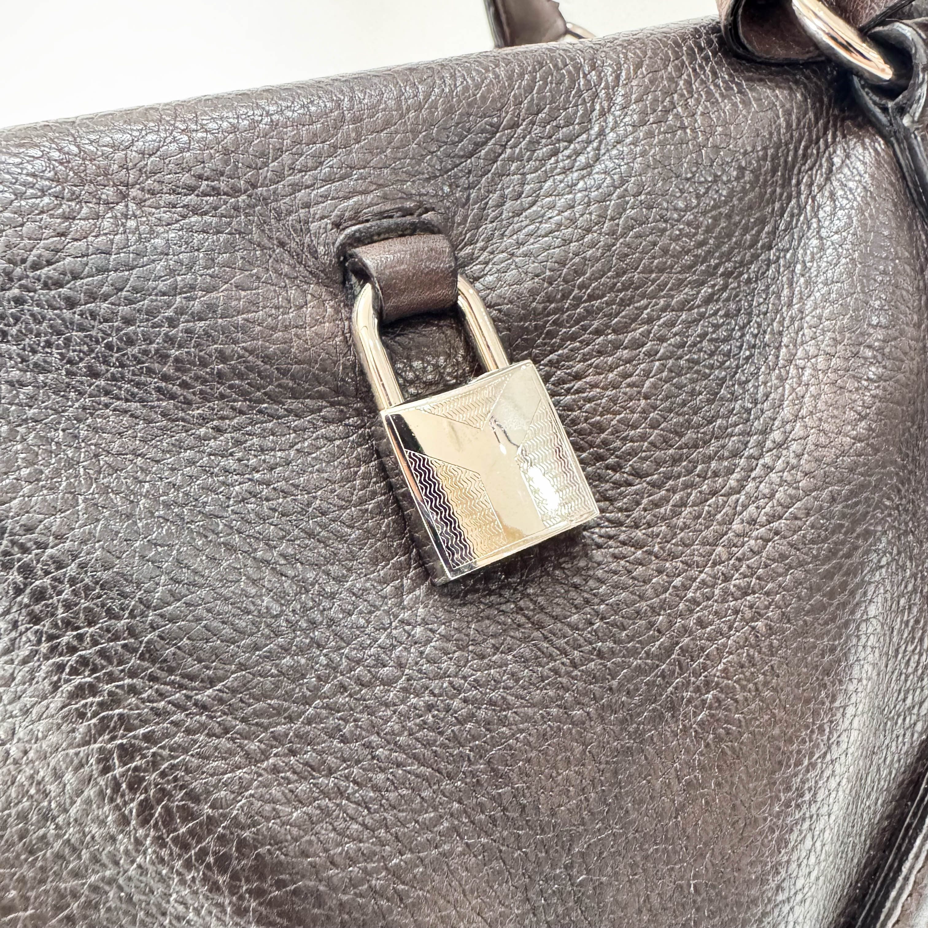 Archive Brown Leather Shoulder Bag