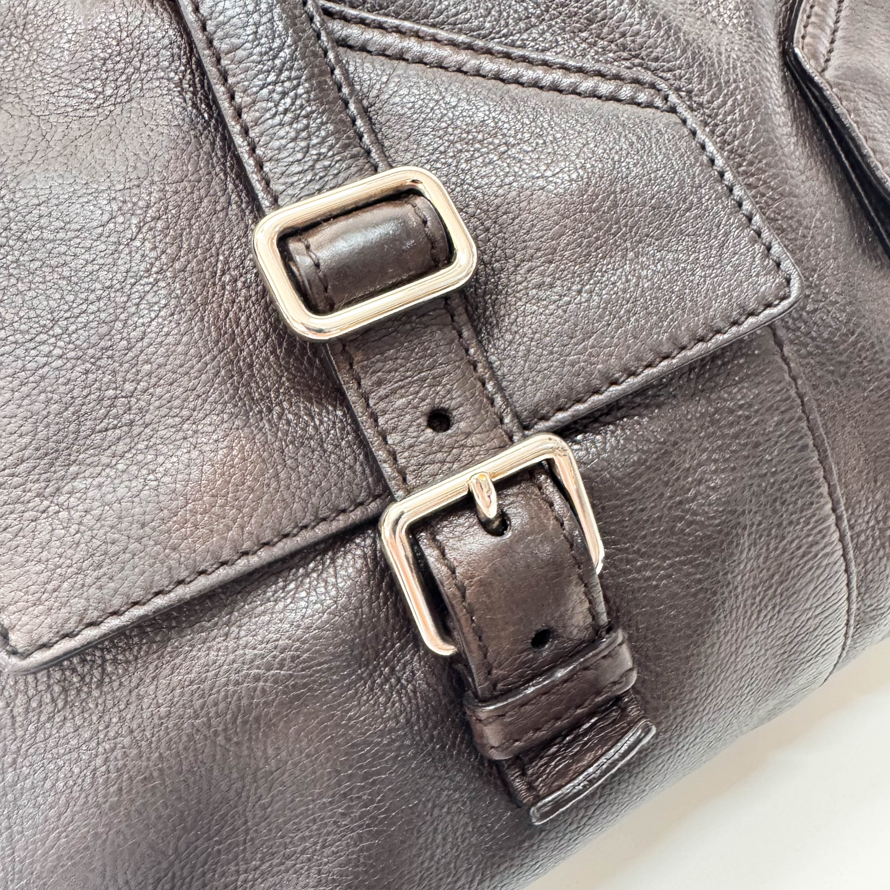 Archive Brown Leather Shoulder Bag