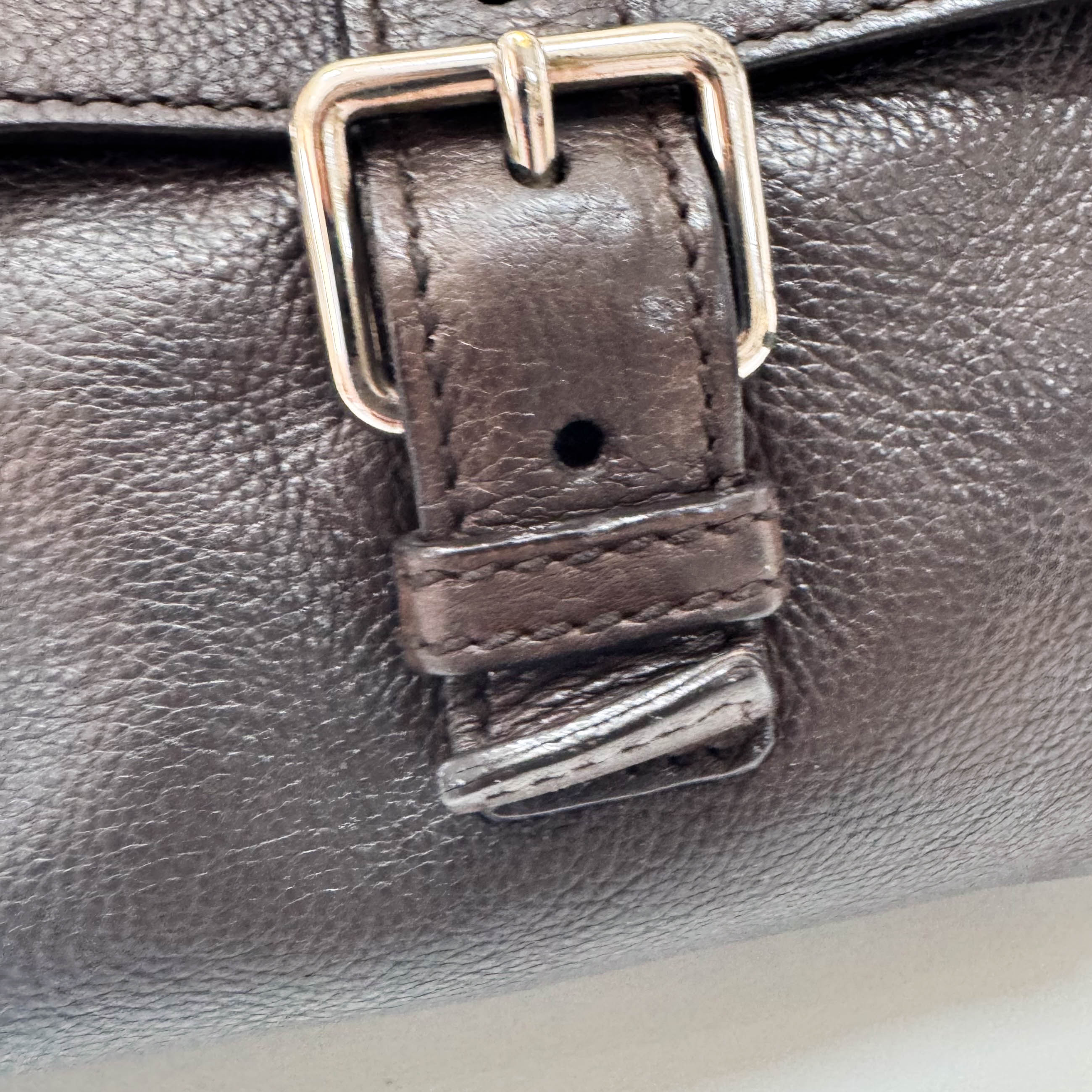 Archive Brown Leather Shoulder Bag