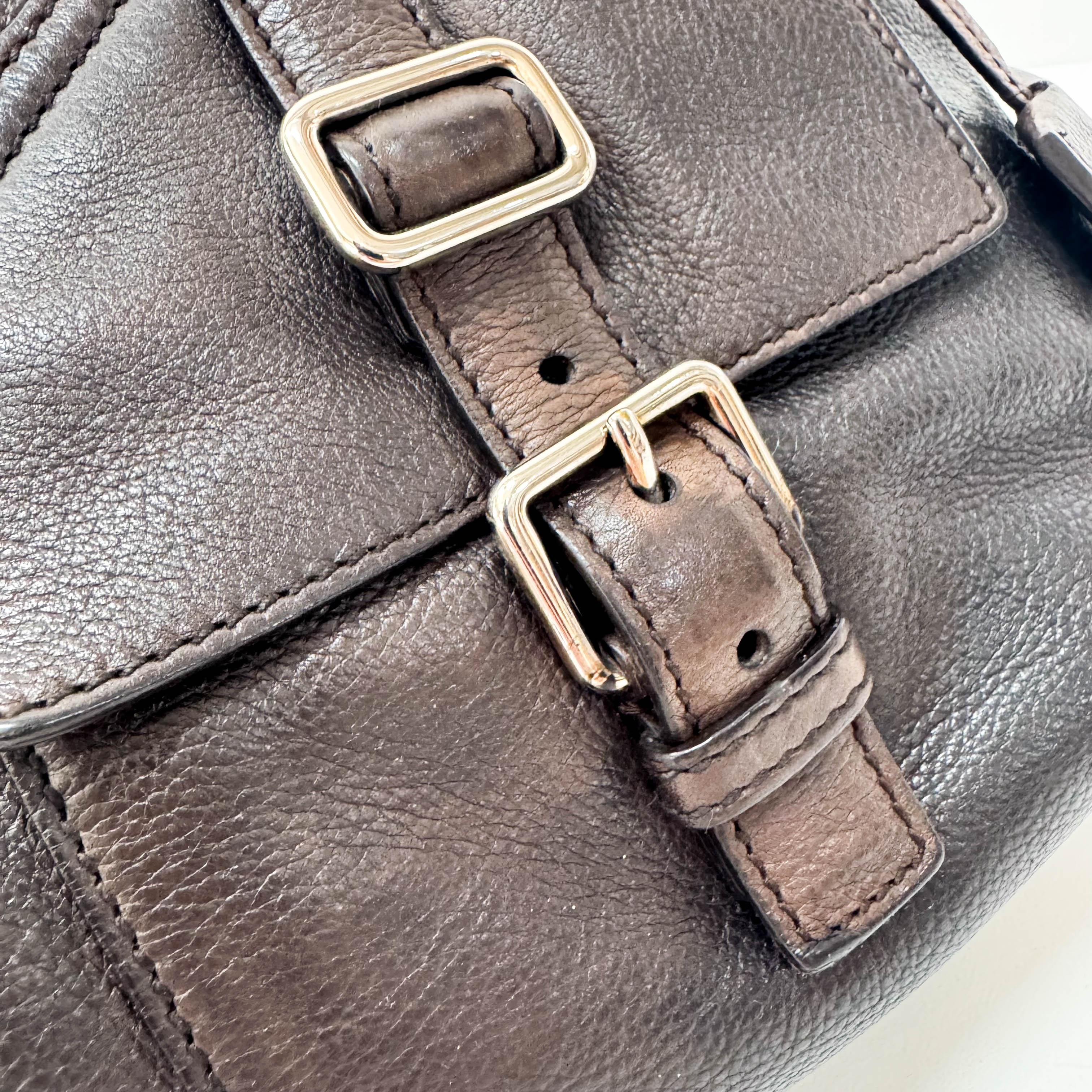 Archive Brown Leather Shoulder Bag