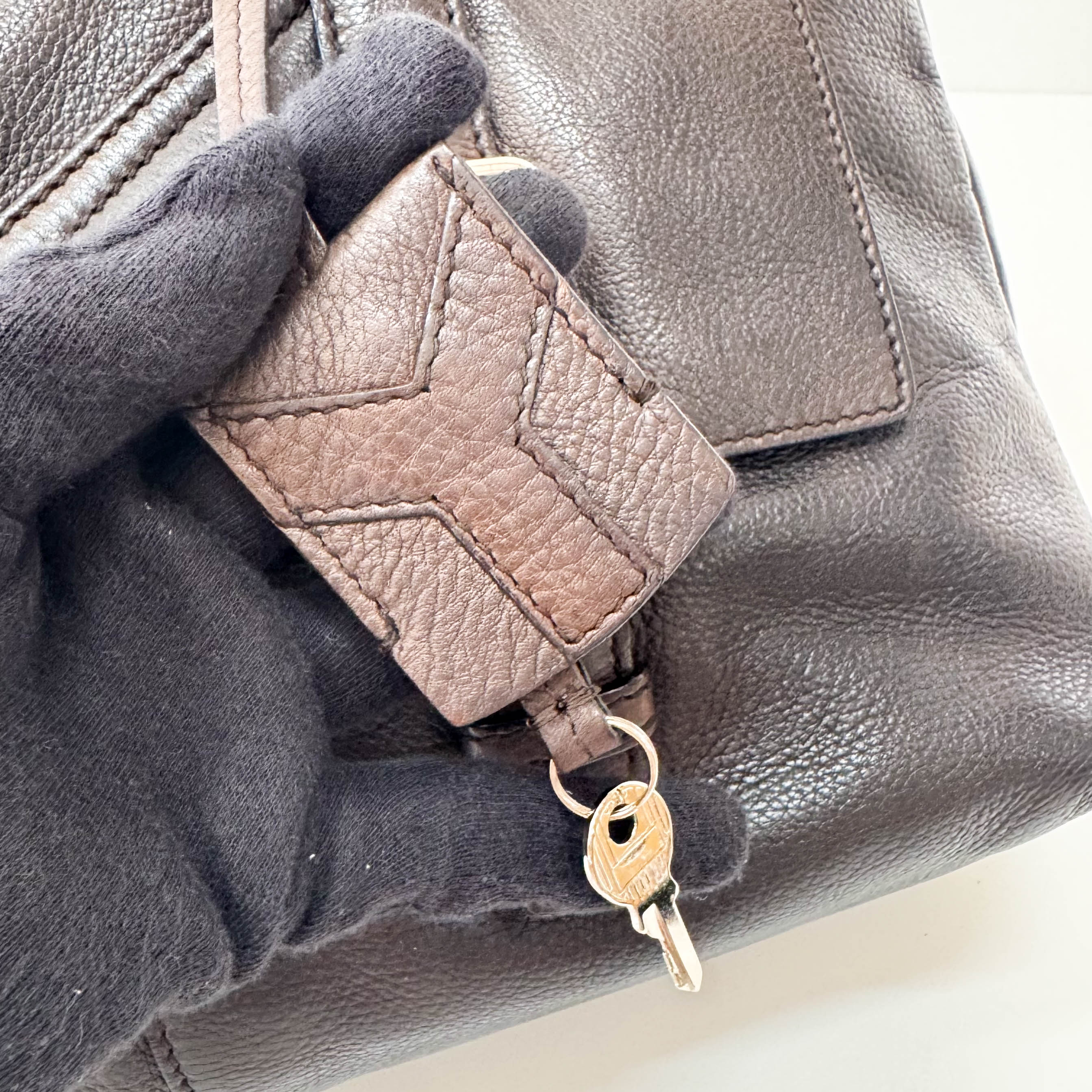 Archive Brown Leather Shoulder Bag