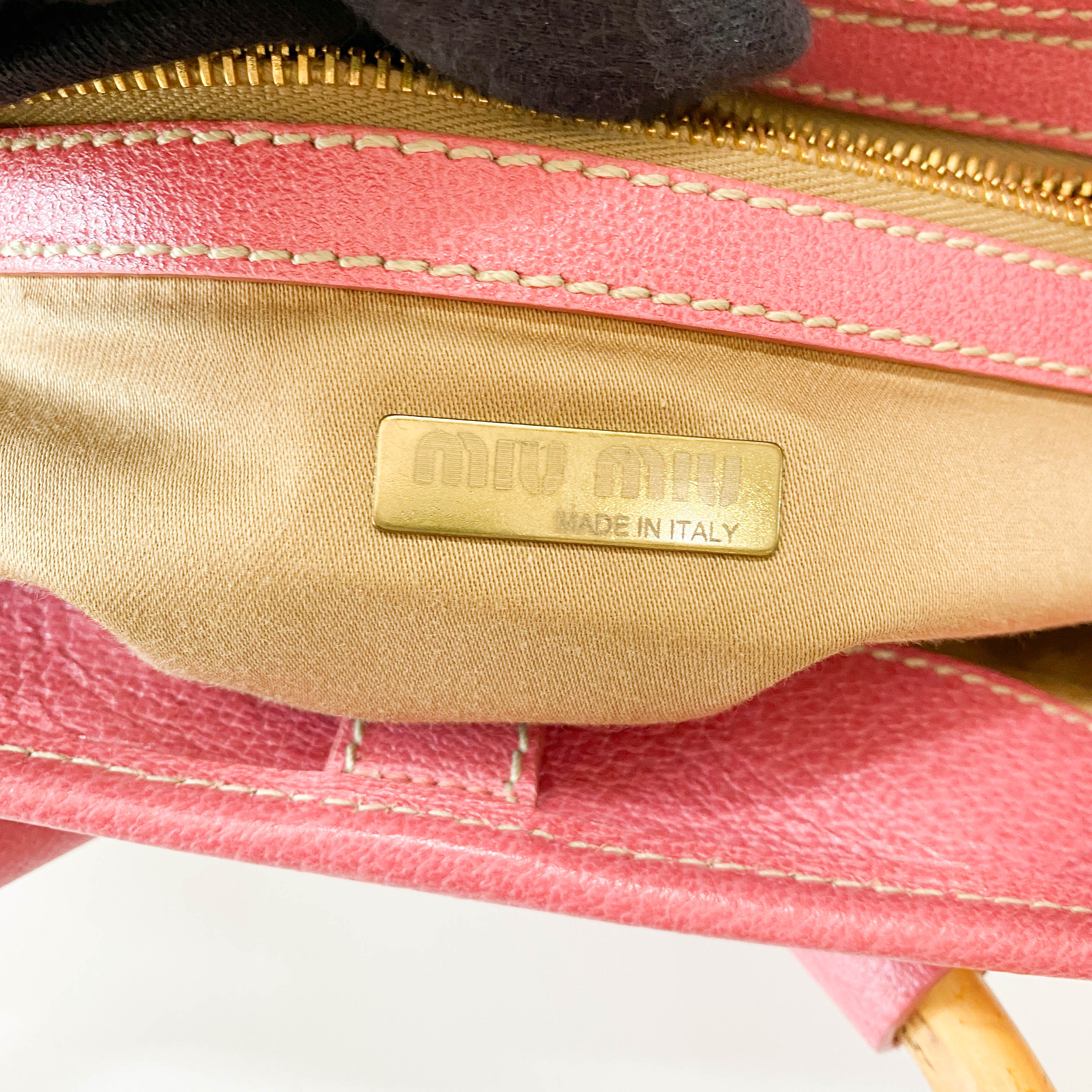 Pink Flowers Embroidery Basket Bag