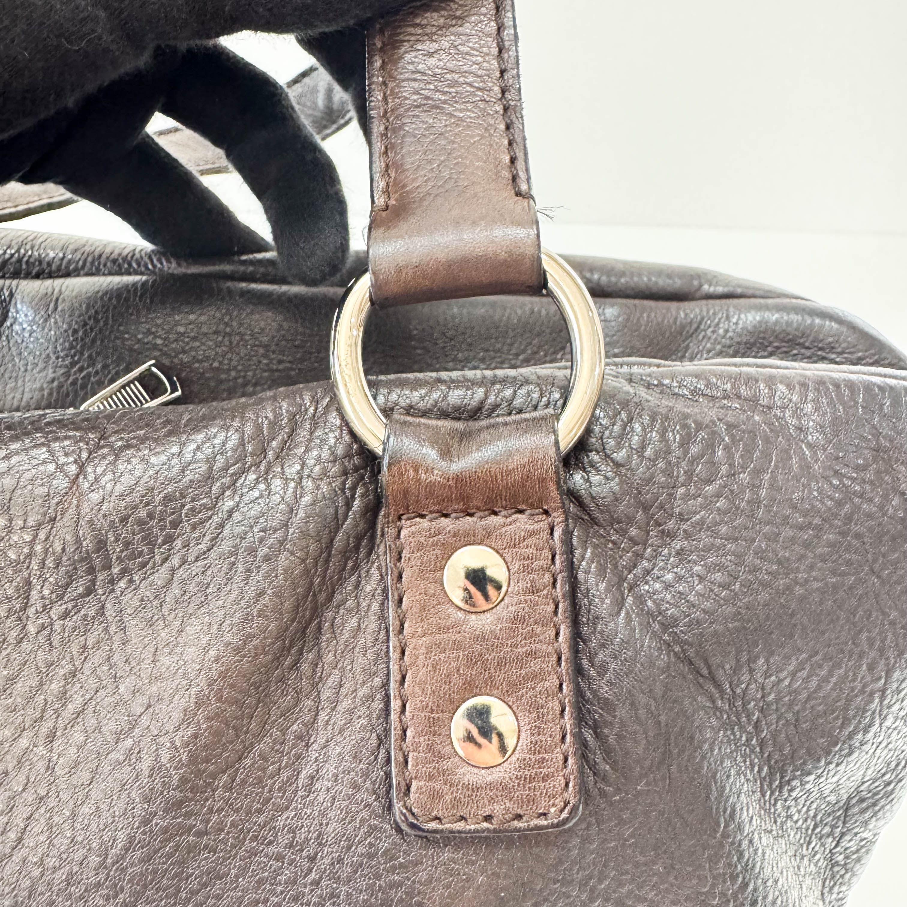 Archive Brown Leather Shoulder Bag