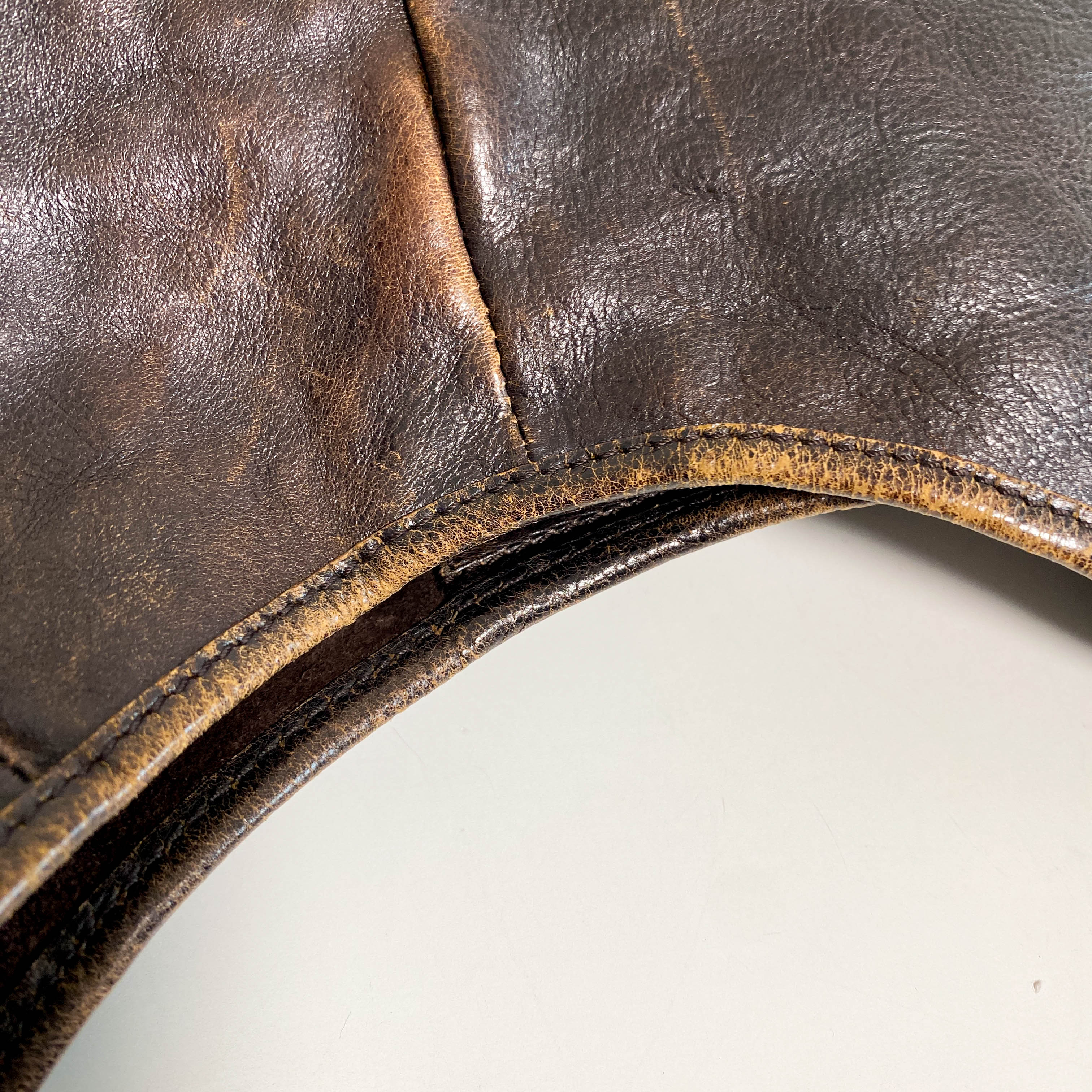 YSL Mombasa Brown Leather Shoulder Bag