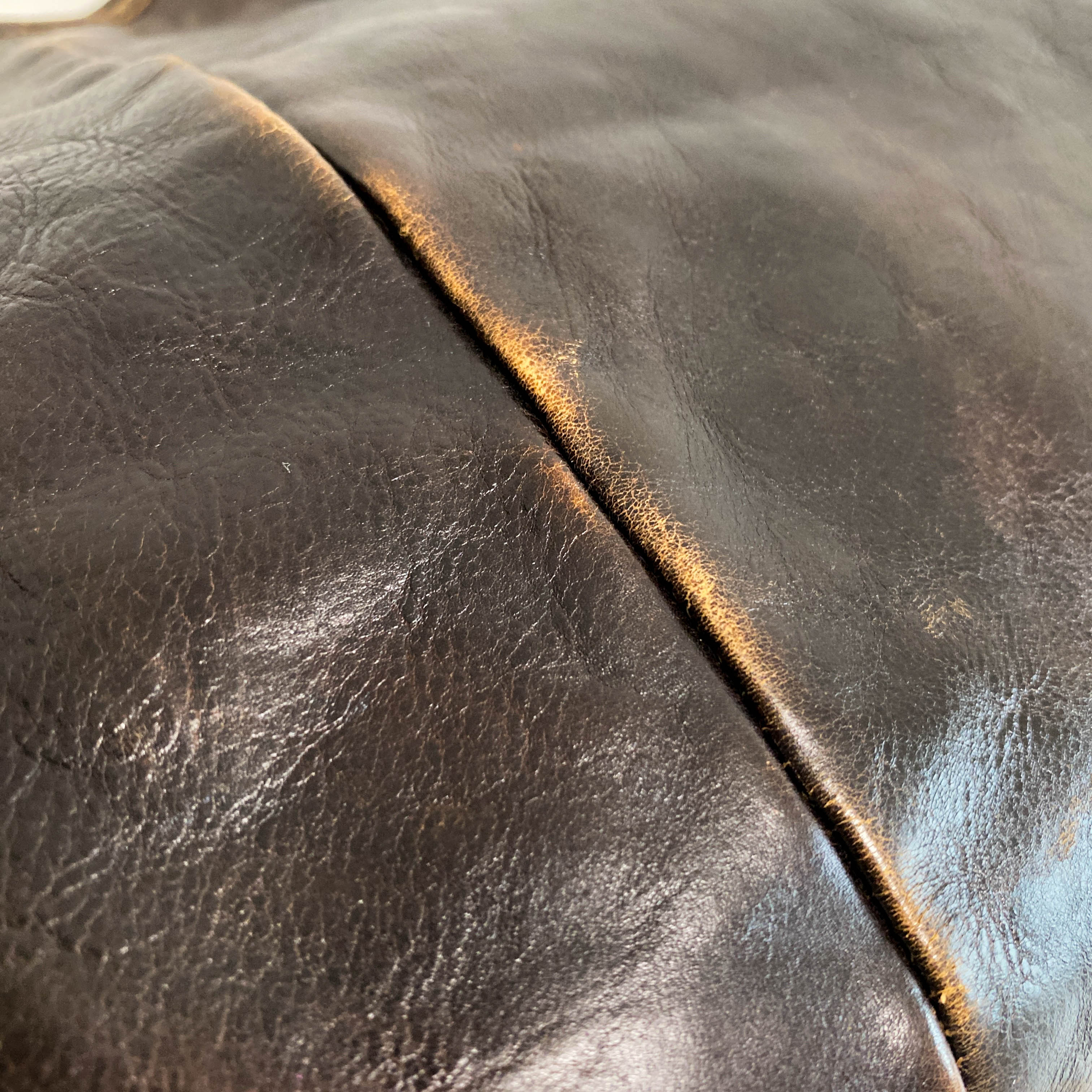 YSL Mombasa Brown Leather Shoulder Bag