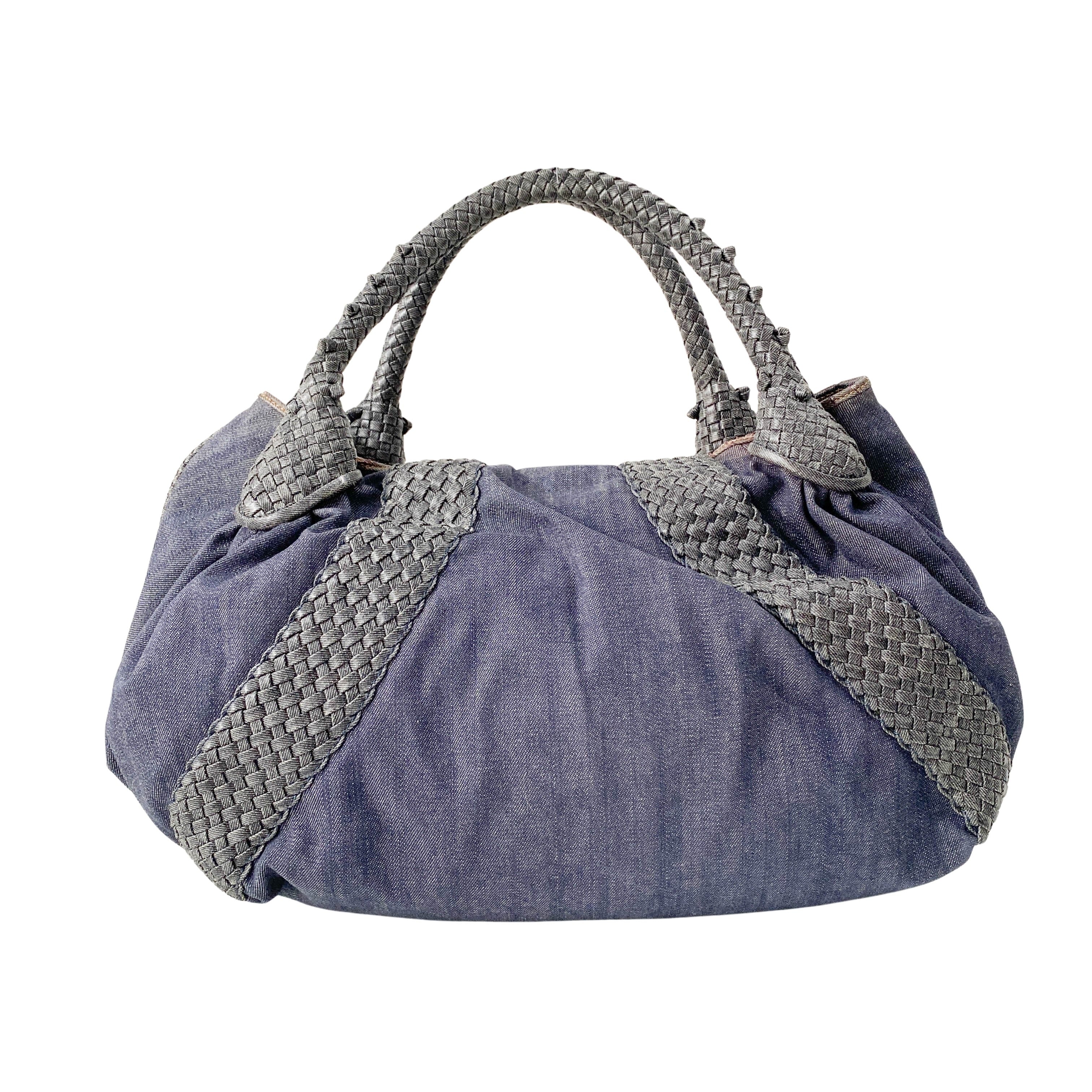 Spy Blue Denim Shoulder Bag