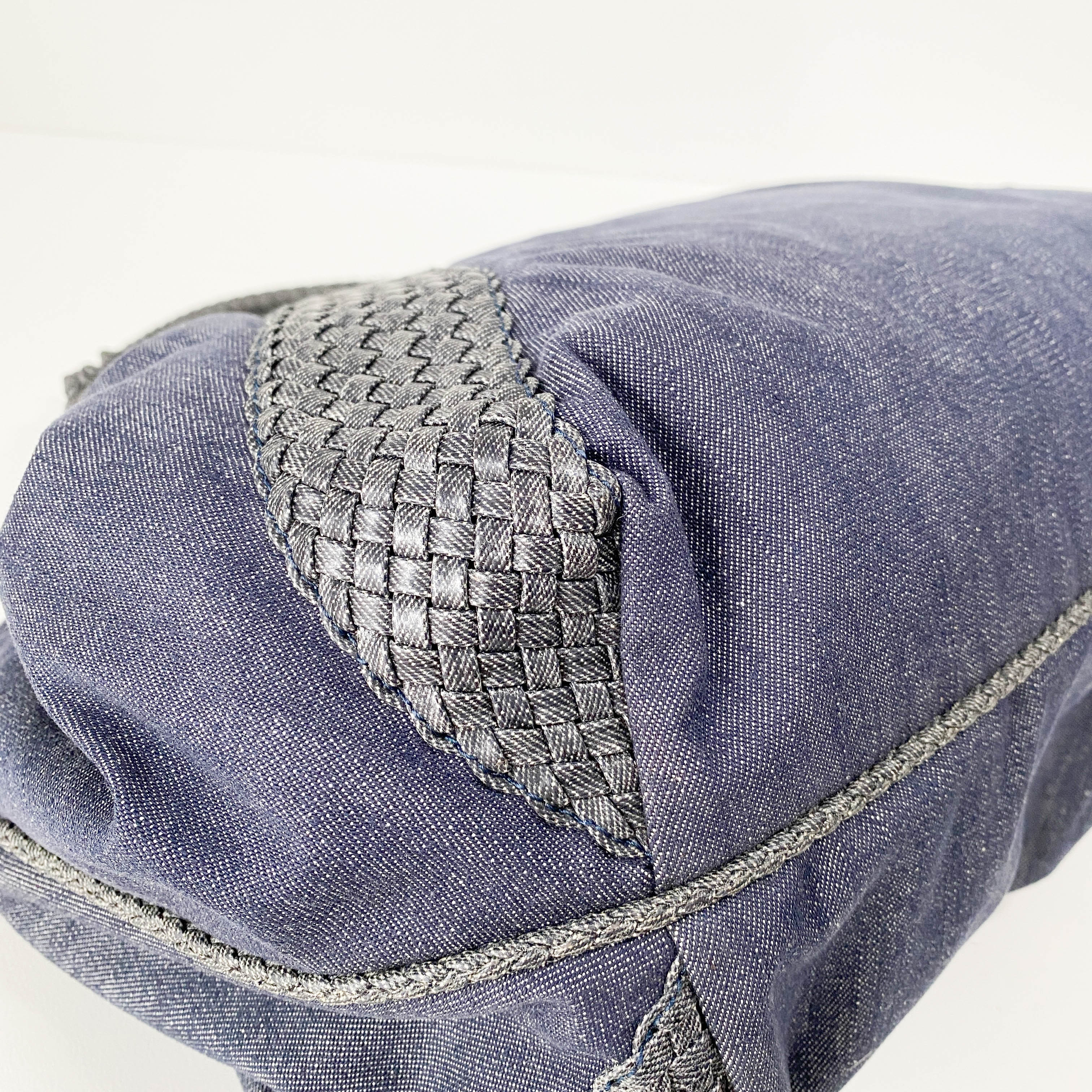 Spy Blue Denim Shoulder Bag