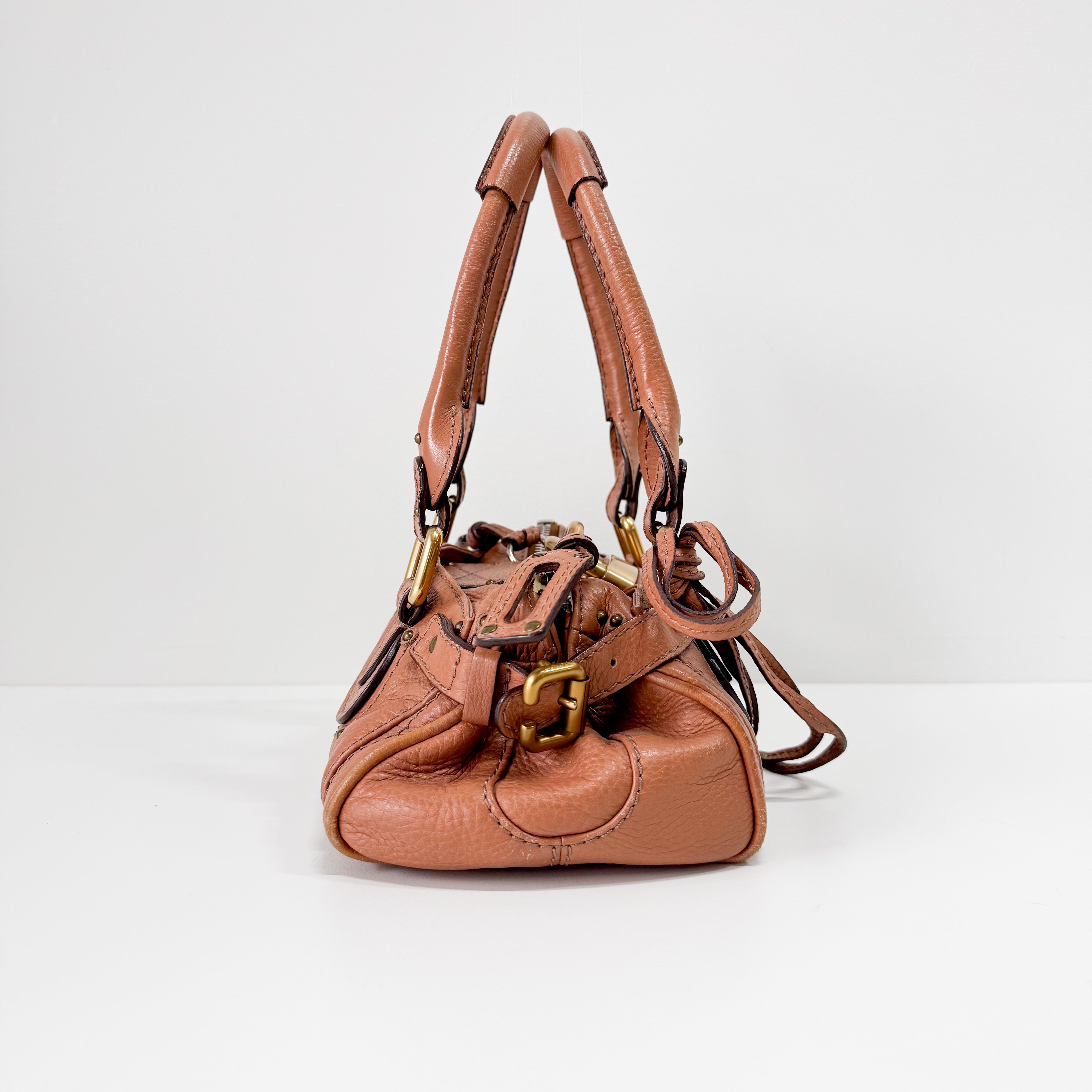 Paddington Mini Brown Leather Shoulder Bag