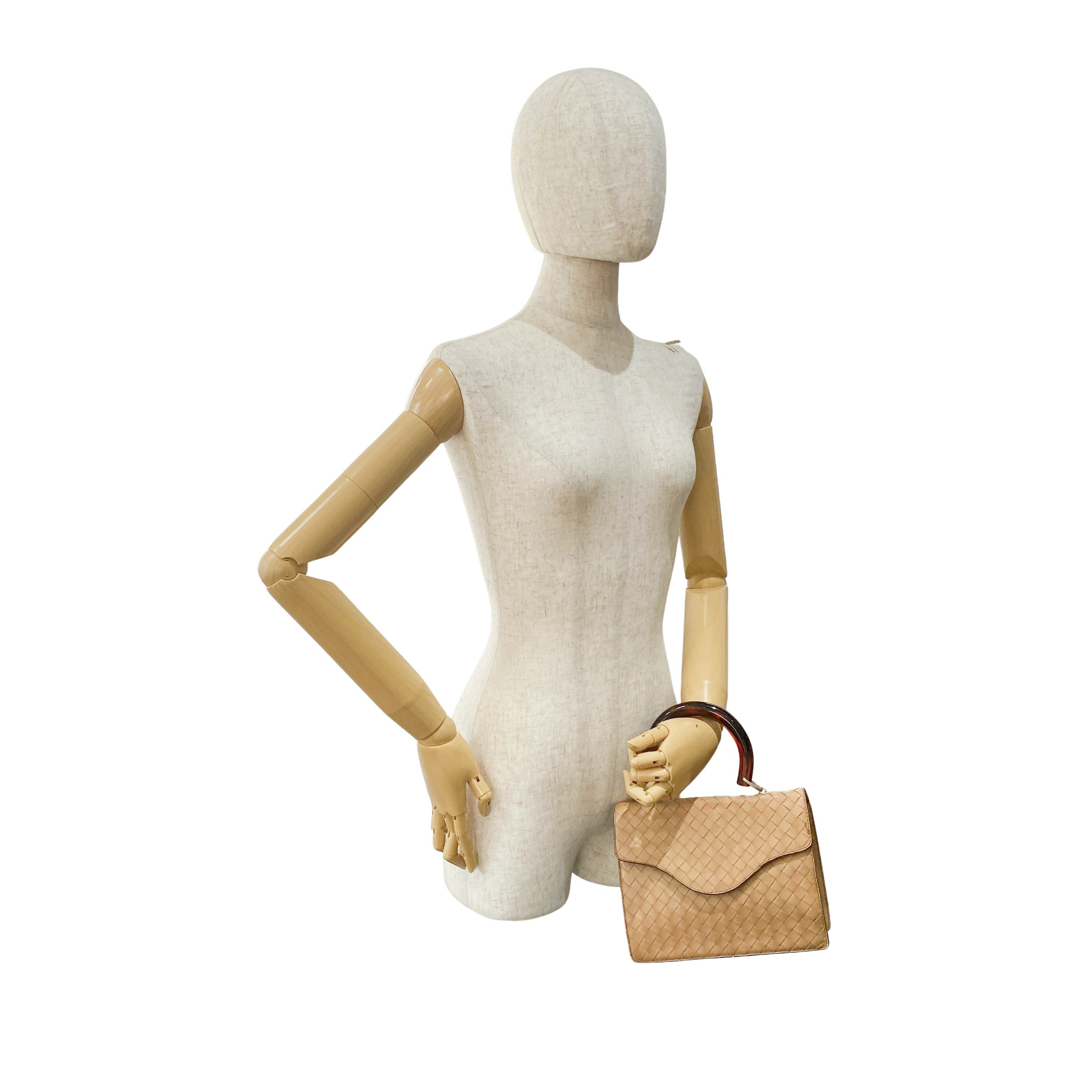 Intrecciato Mini Brown Leather Handbag