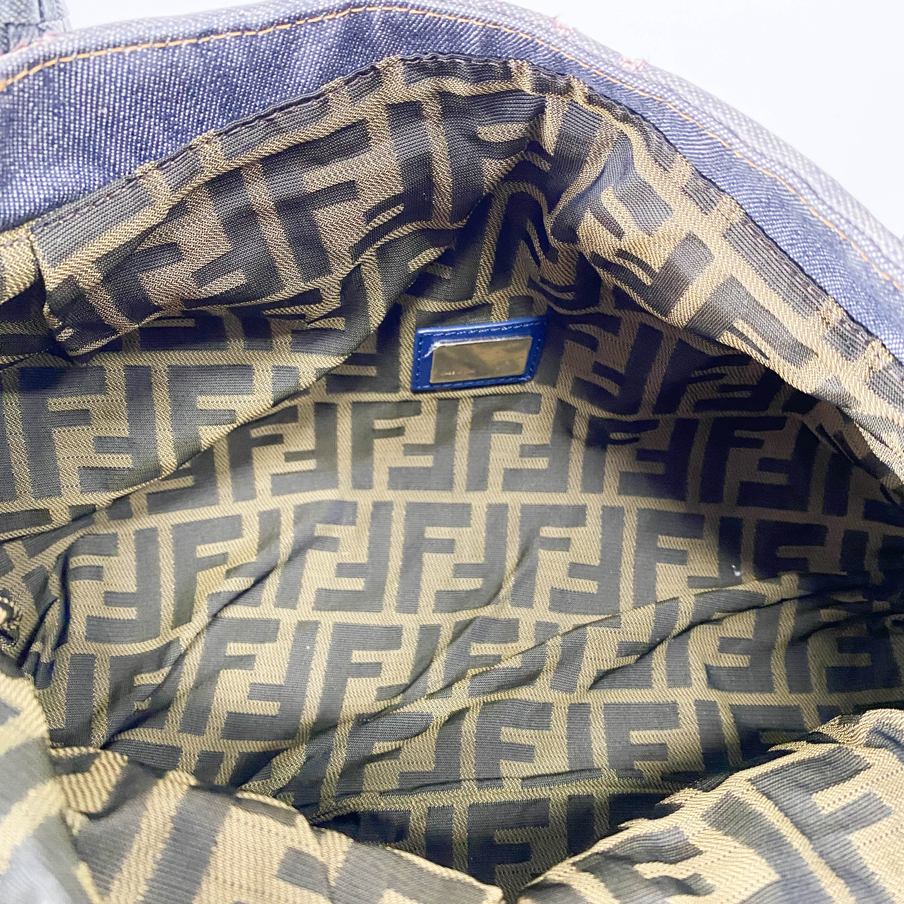 Spy Blue Denim Shoulder Bag