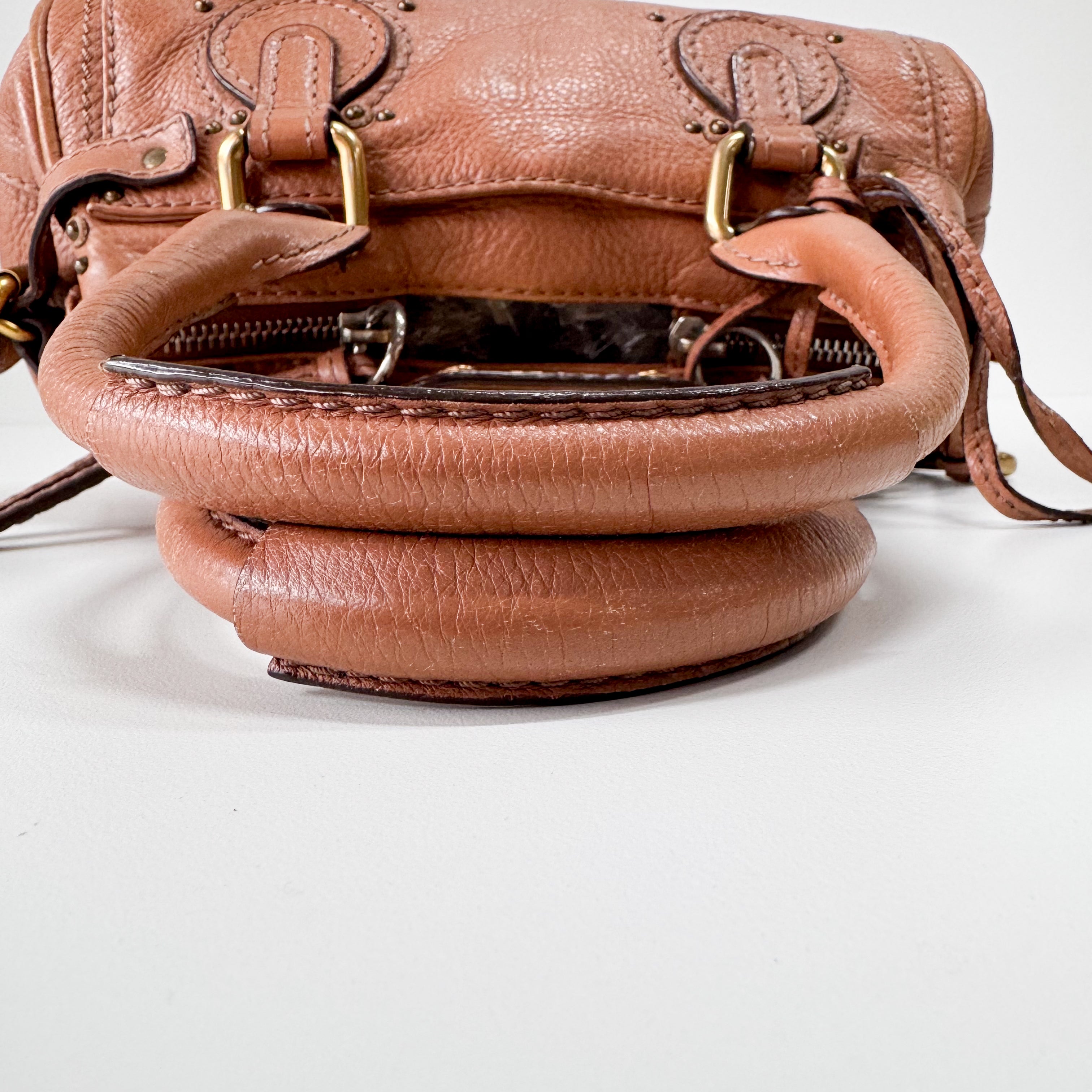 Paddington Mini Brown Leather Shoulder Bag