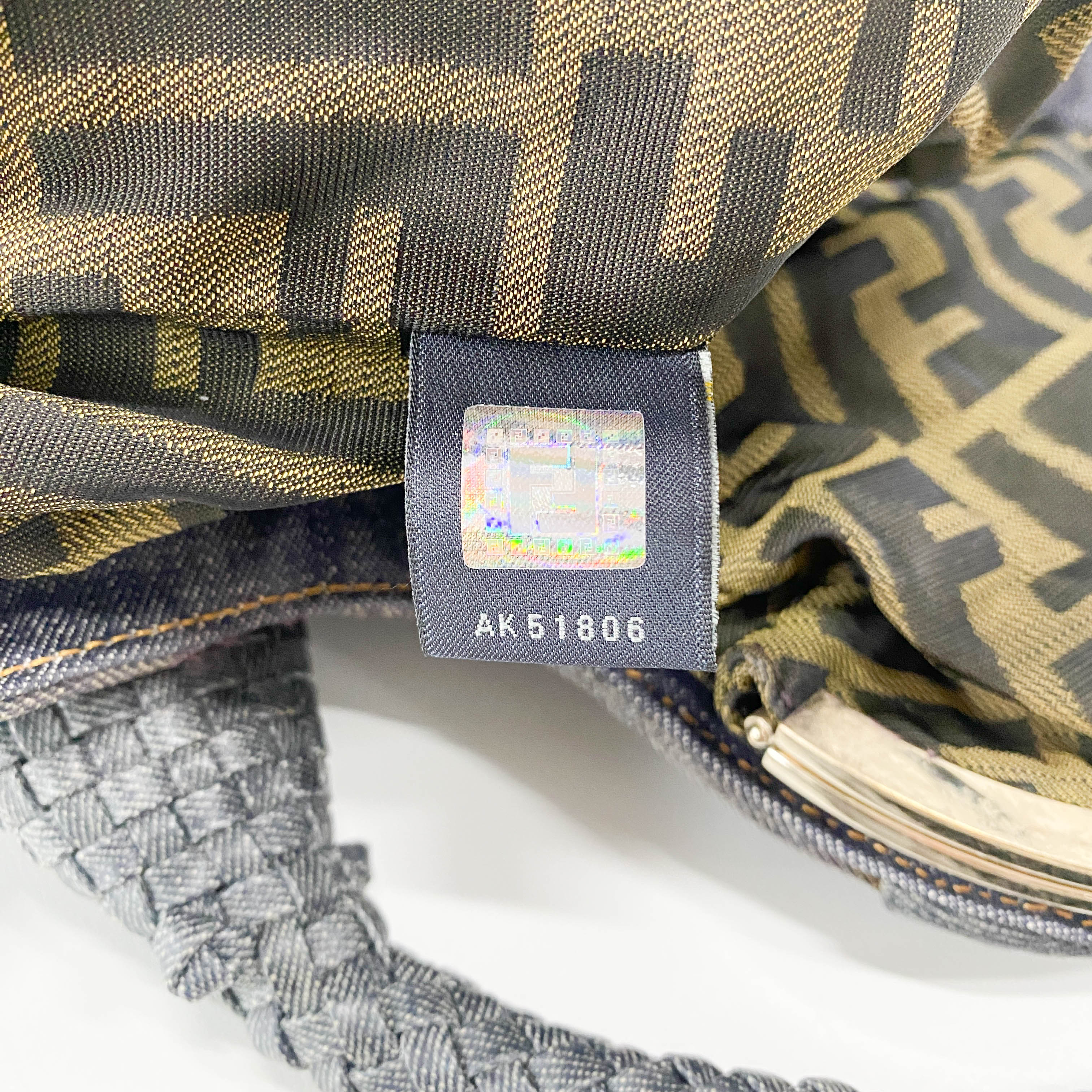 Spy Blue Denim Shoulder Bag