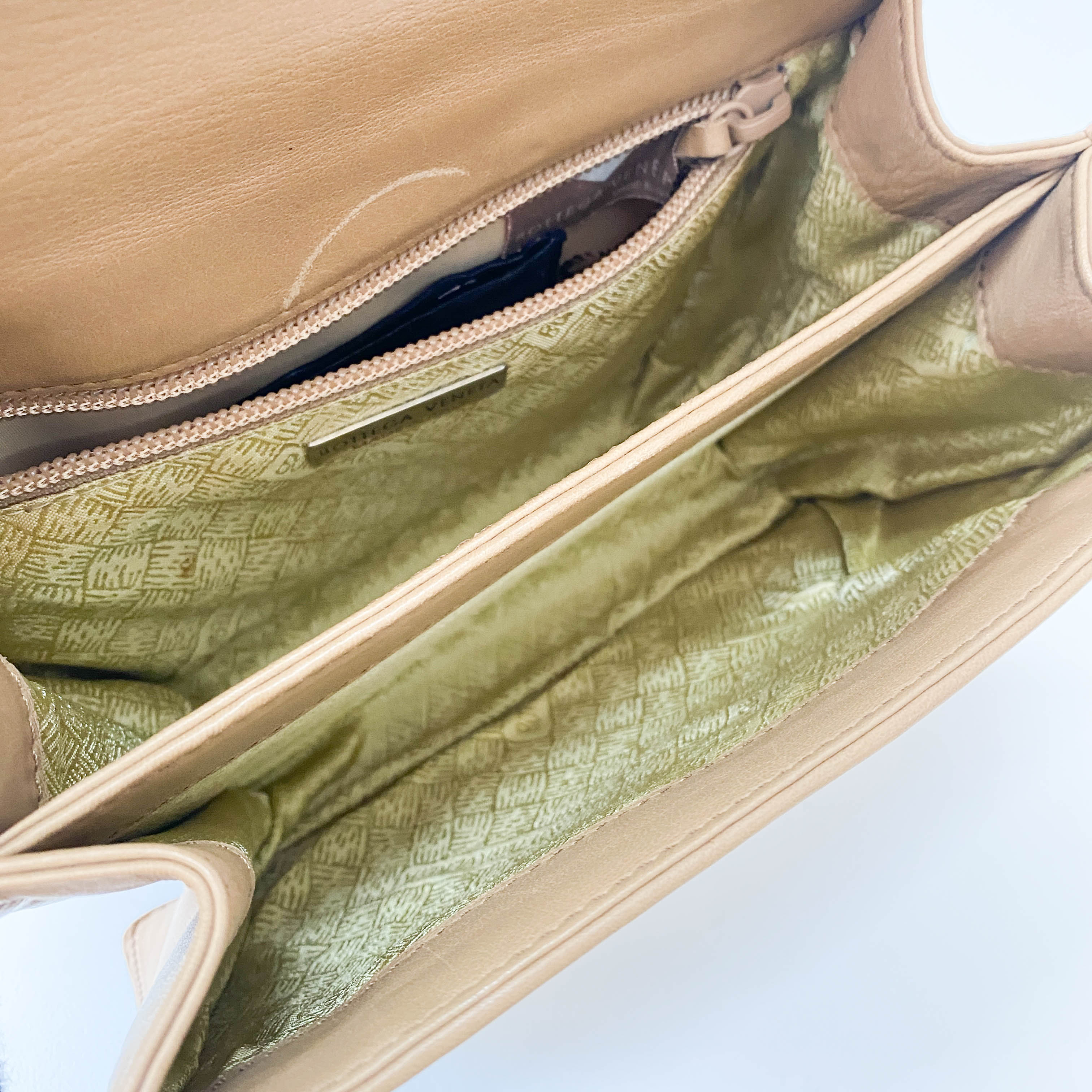 Intrecciato Mini Brown Leather Handbag