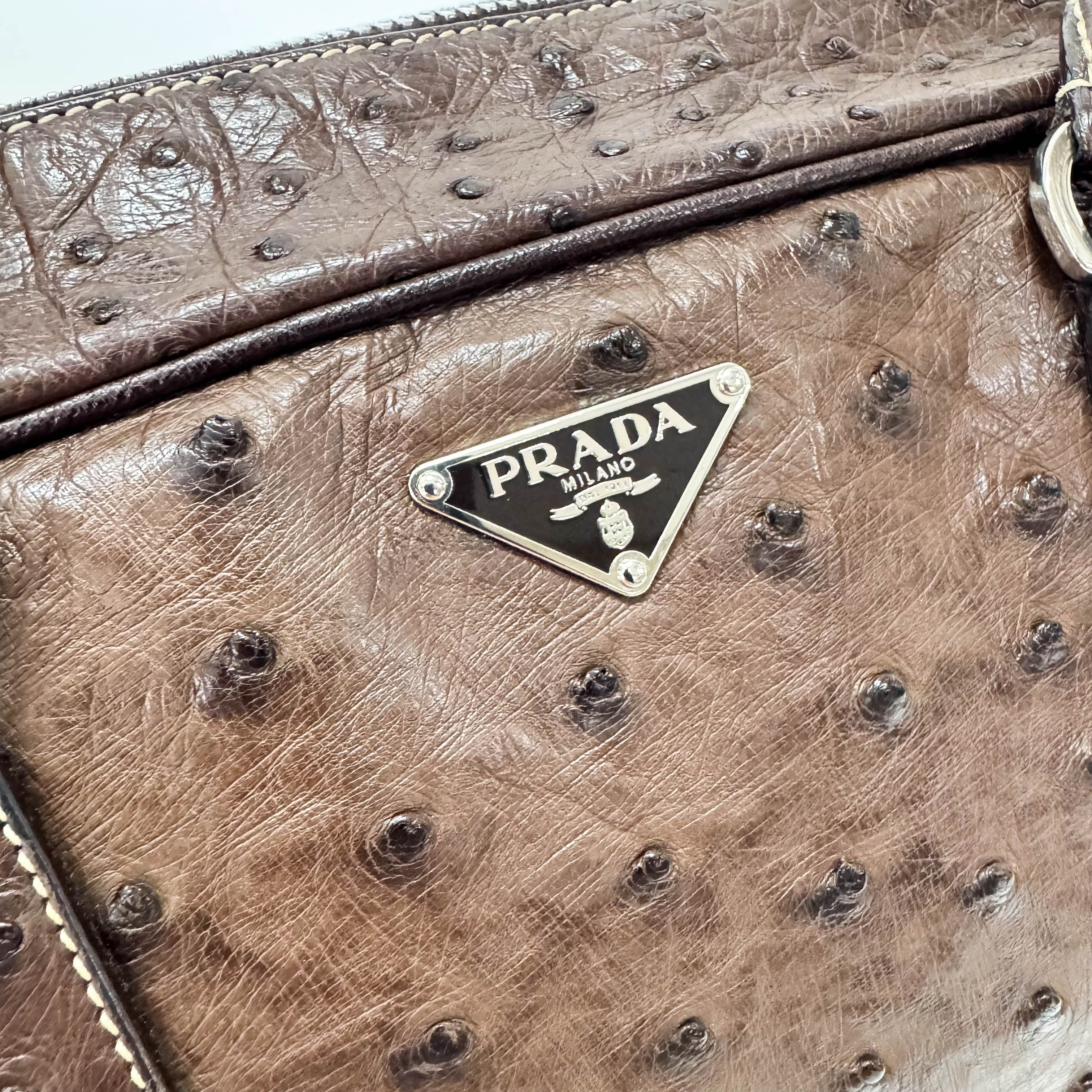 Brown Leather Top Handle Bag