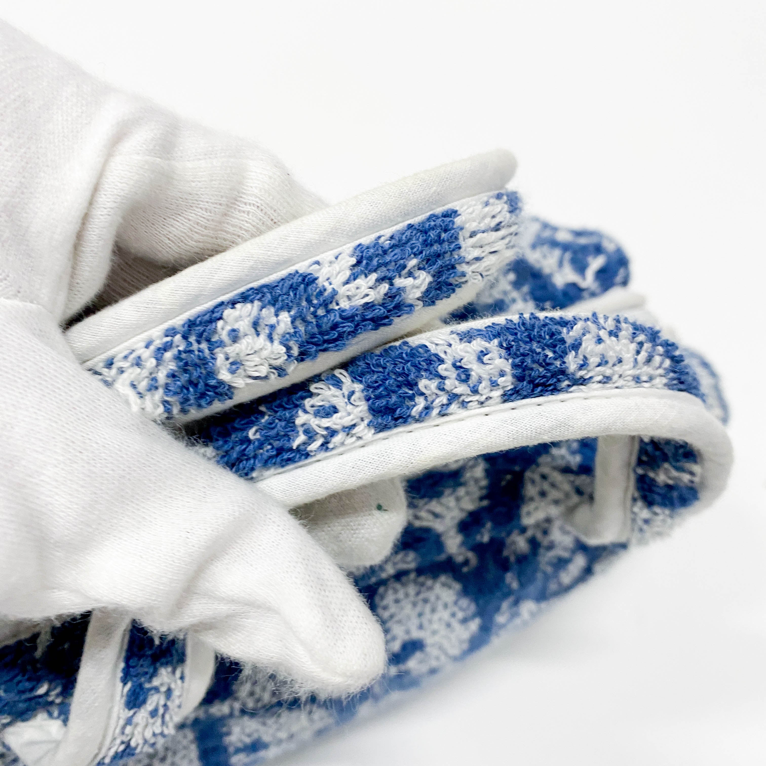 Trotter Mini Blue Monogram Terrycloth Handbag