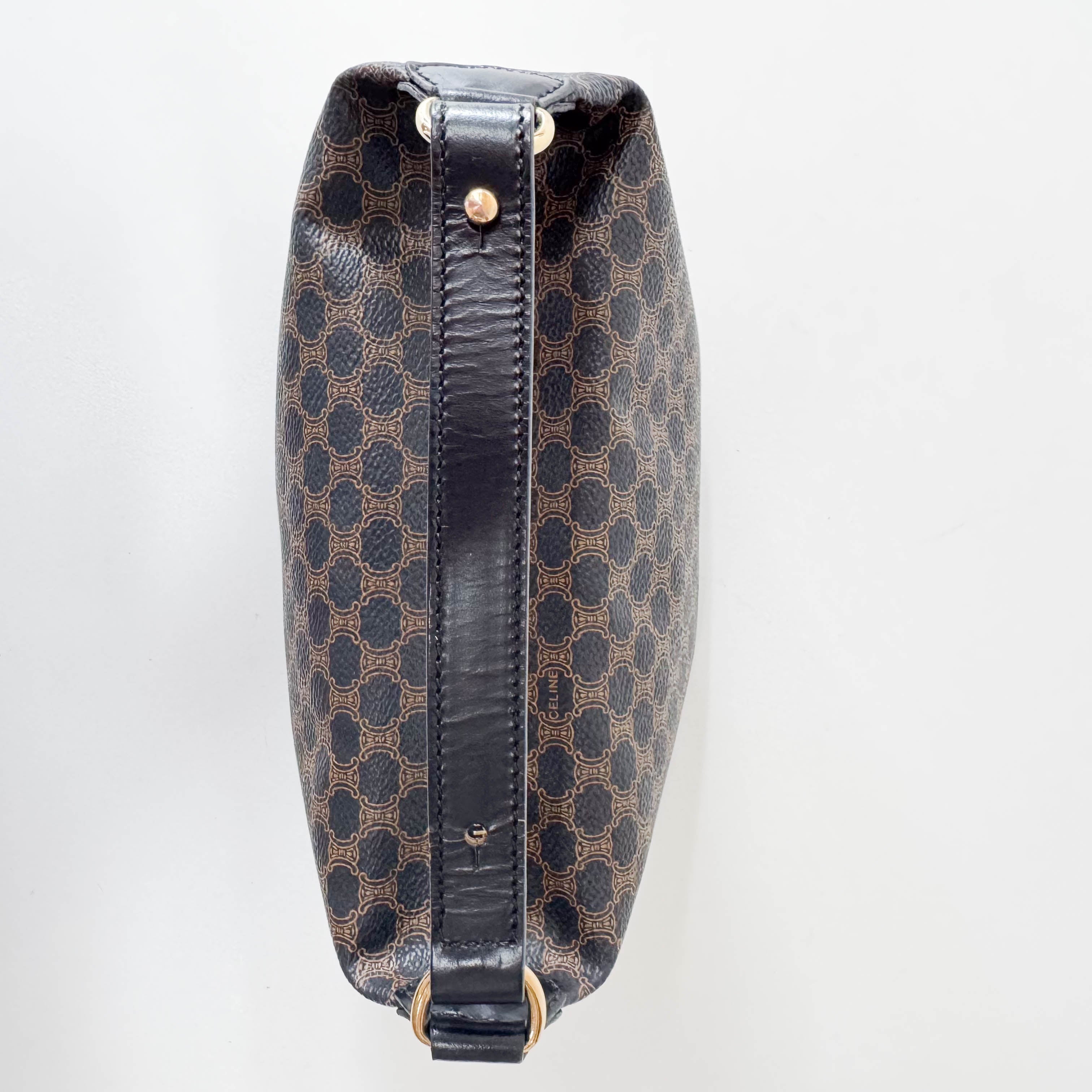 Macadam Triomphe Black Leather Handbag