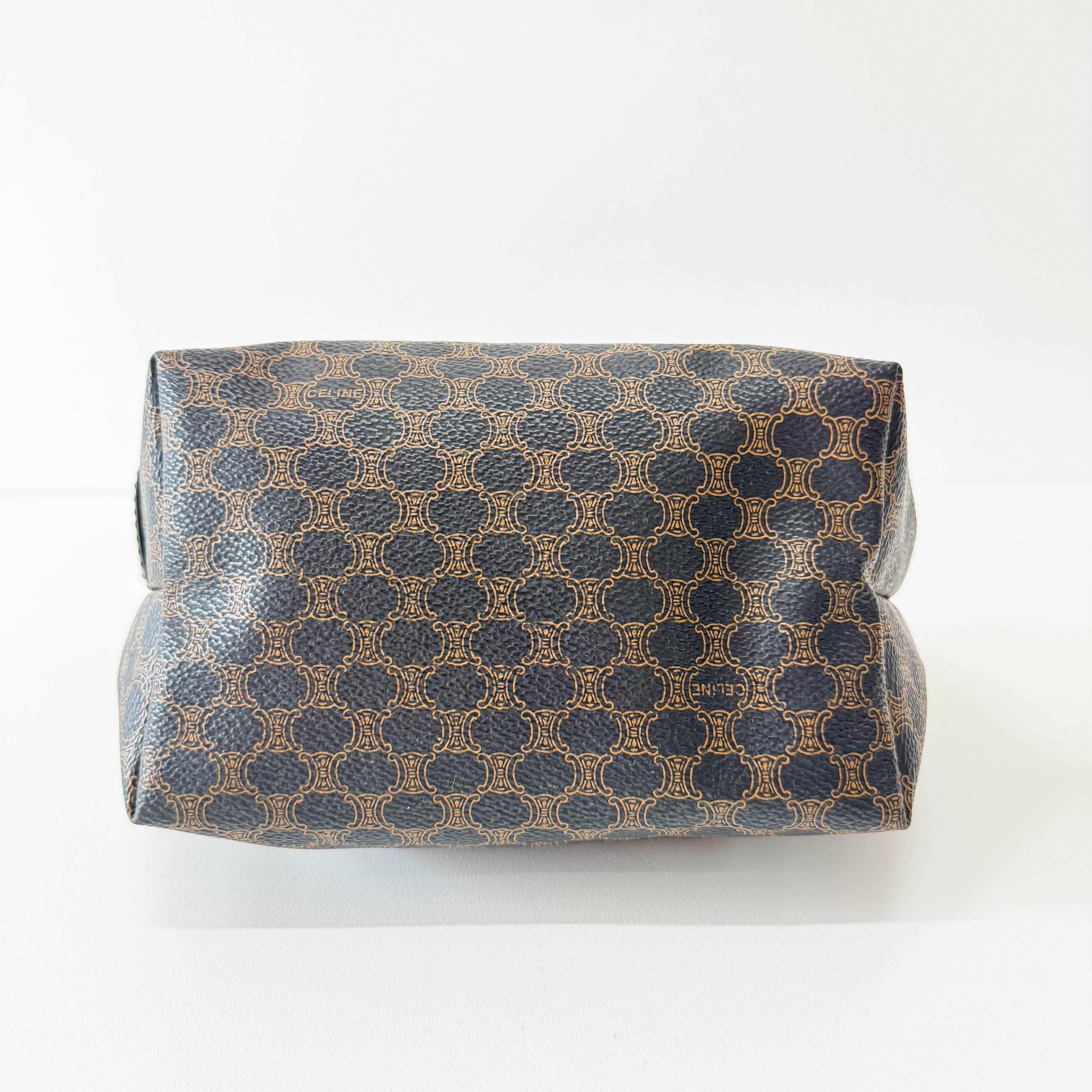 Macadam Triomphe Black Leather Handbag