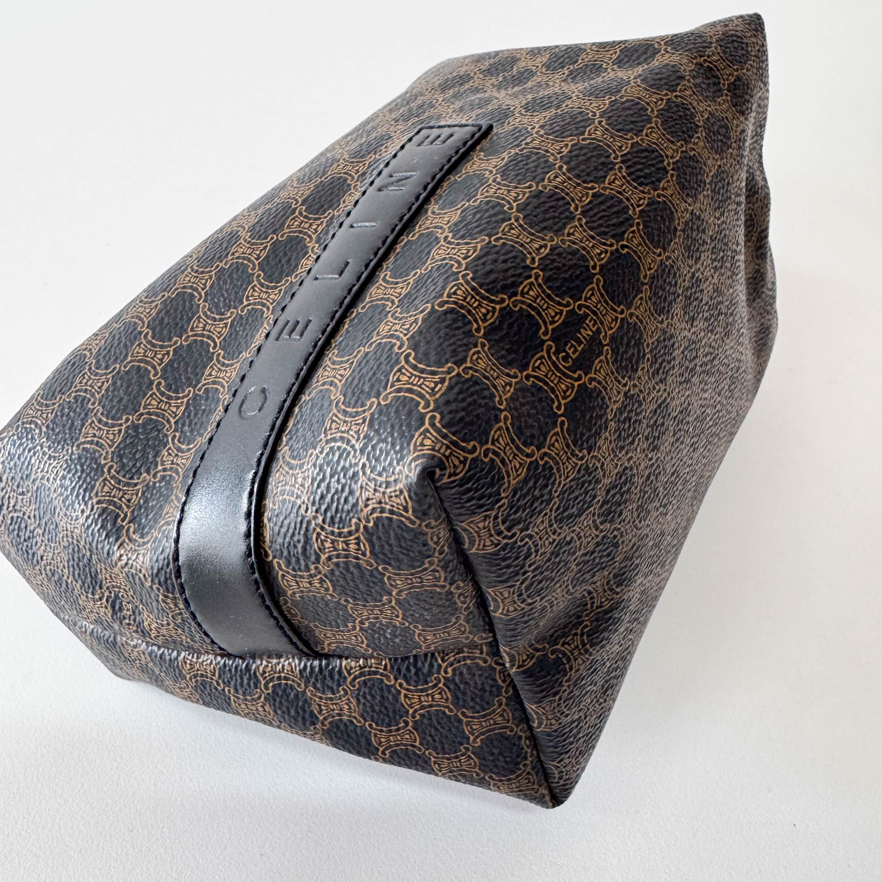 Macadam Triomphe Black Leather Handbag