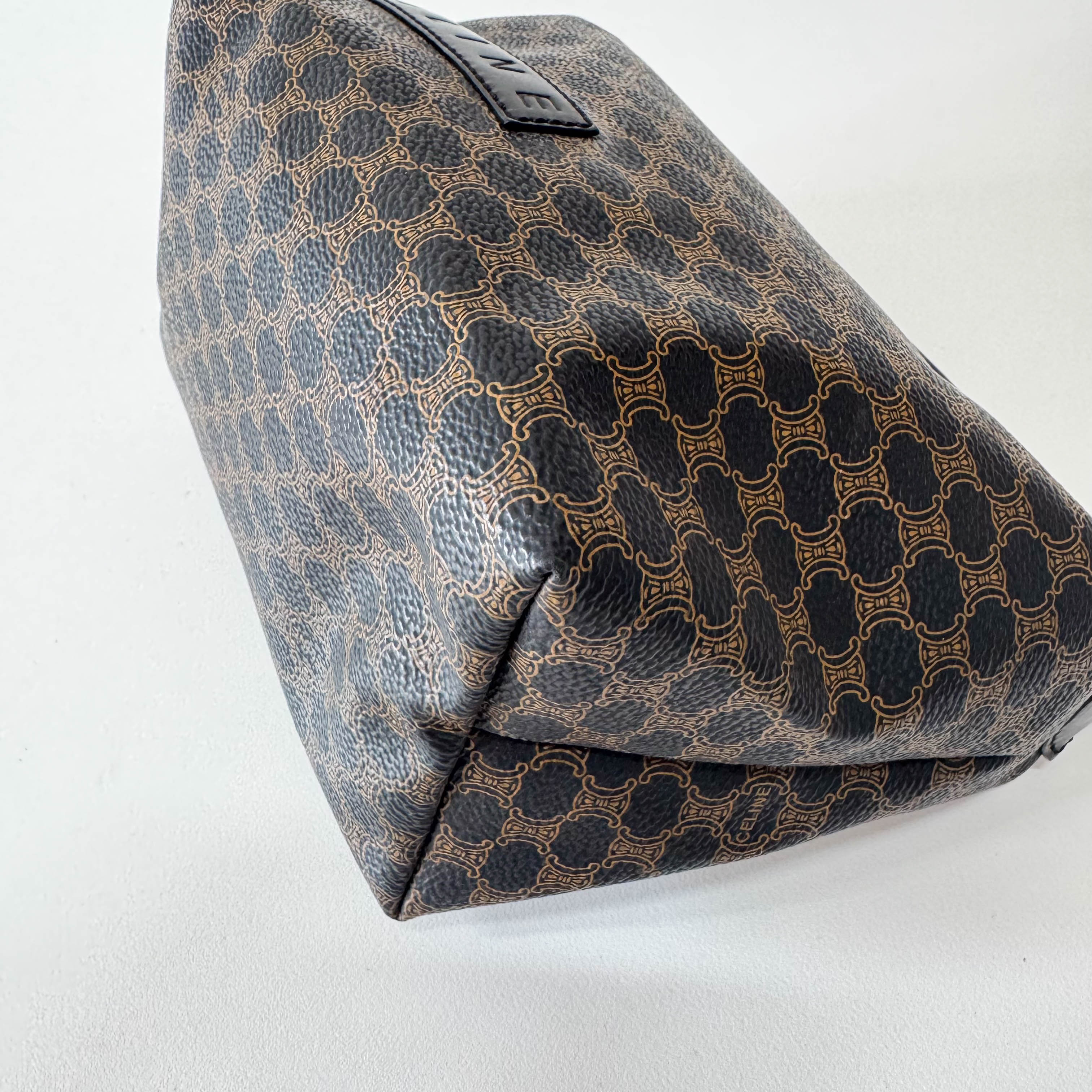 Macadam Triomphe Black Leather Handbag