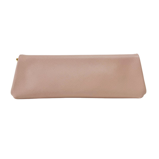 Saffiano Pink Canvas Clutch Bag