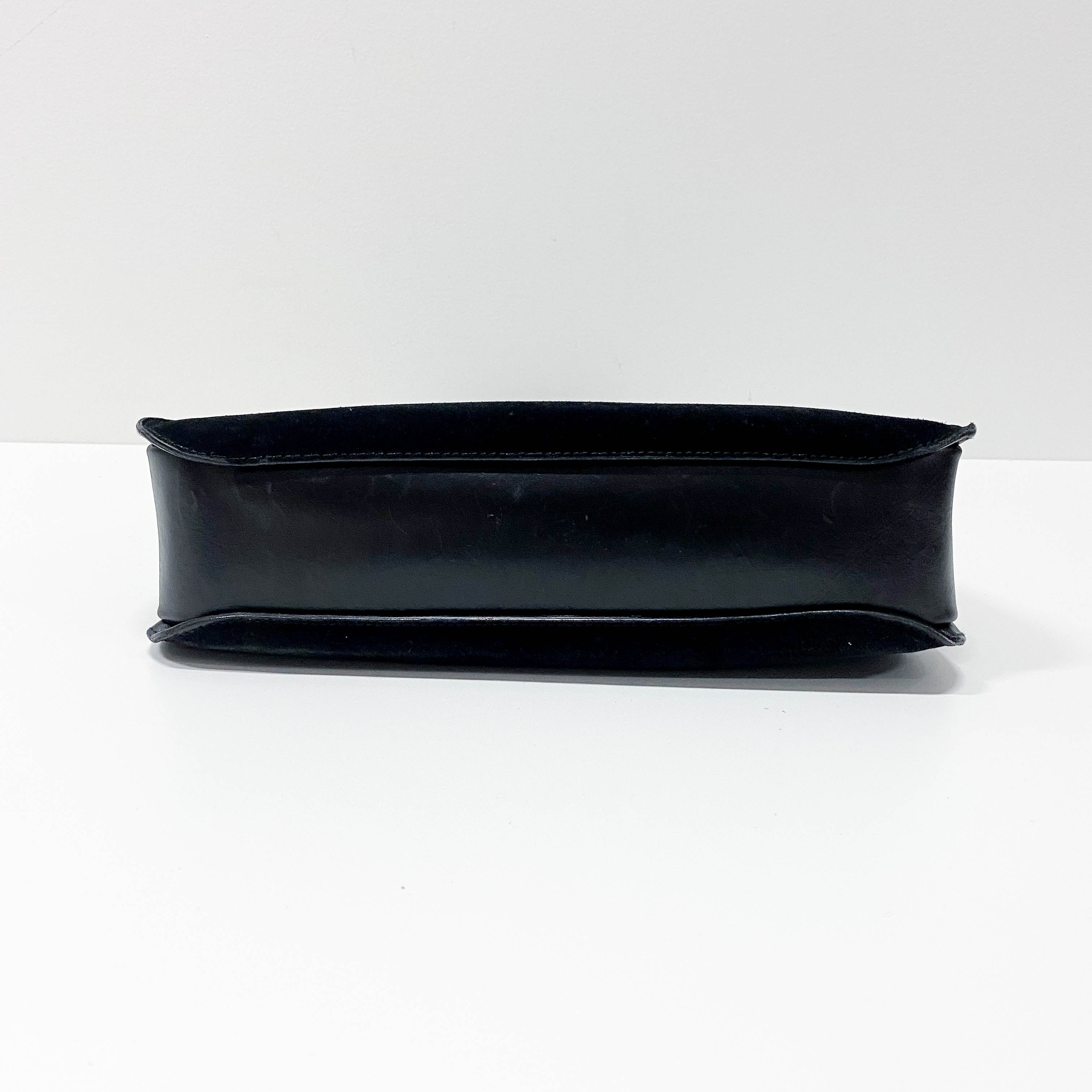 Black Suede Shoulder Bag