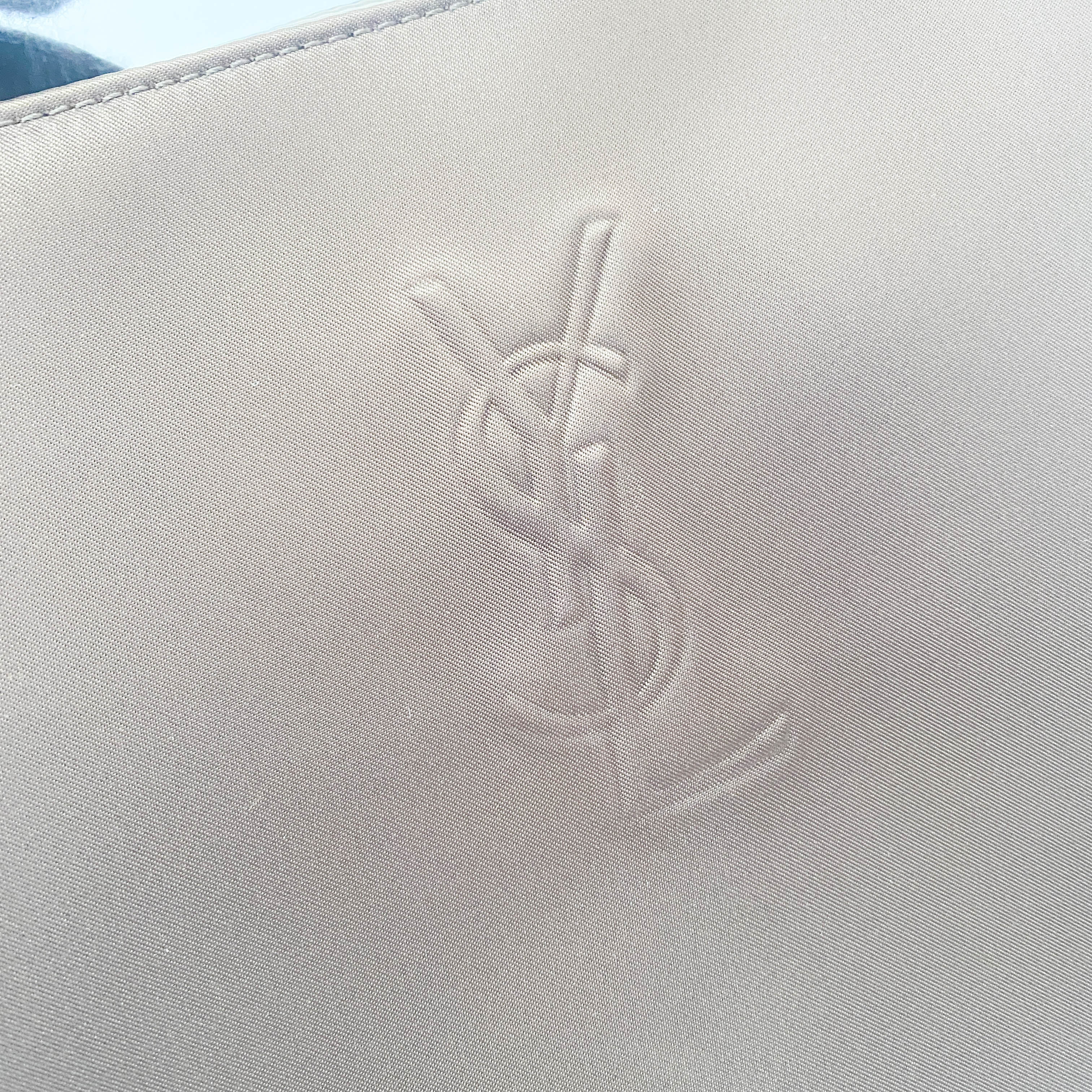 Brown Nylon Handle Bag