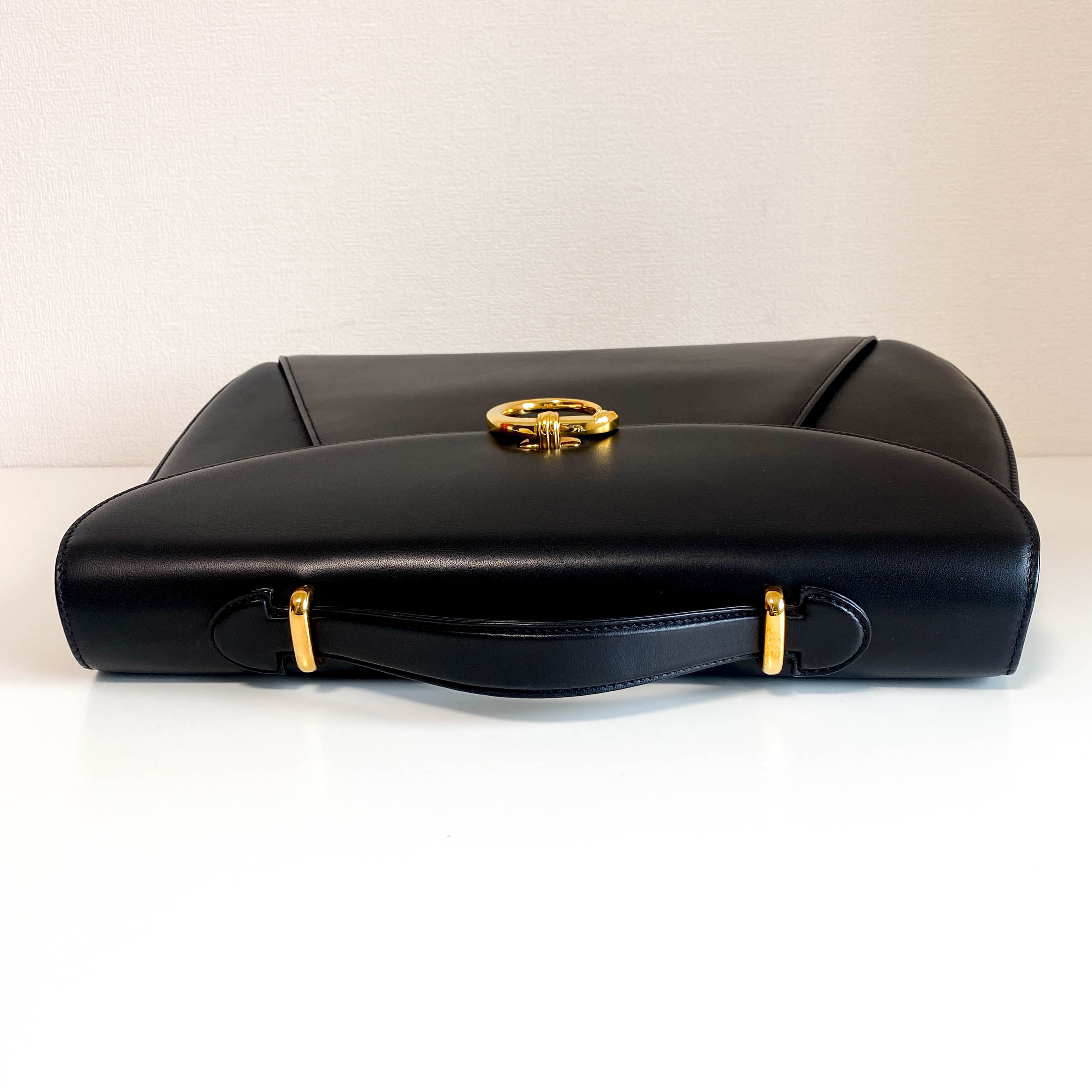Panthère Black Leather Briefcase