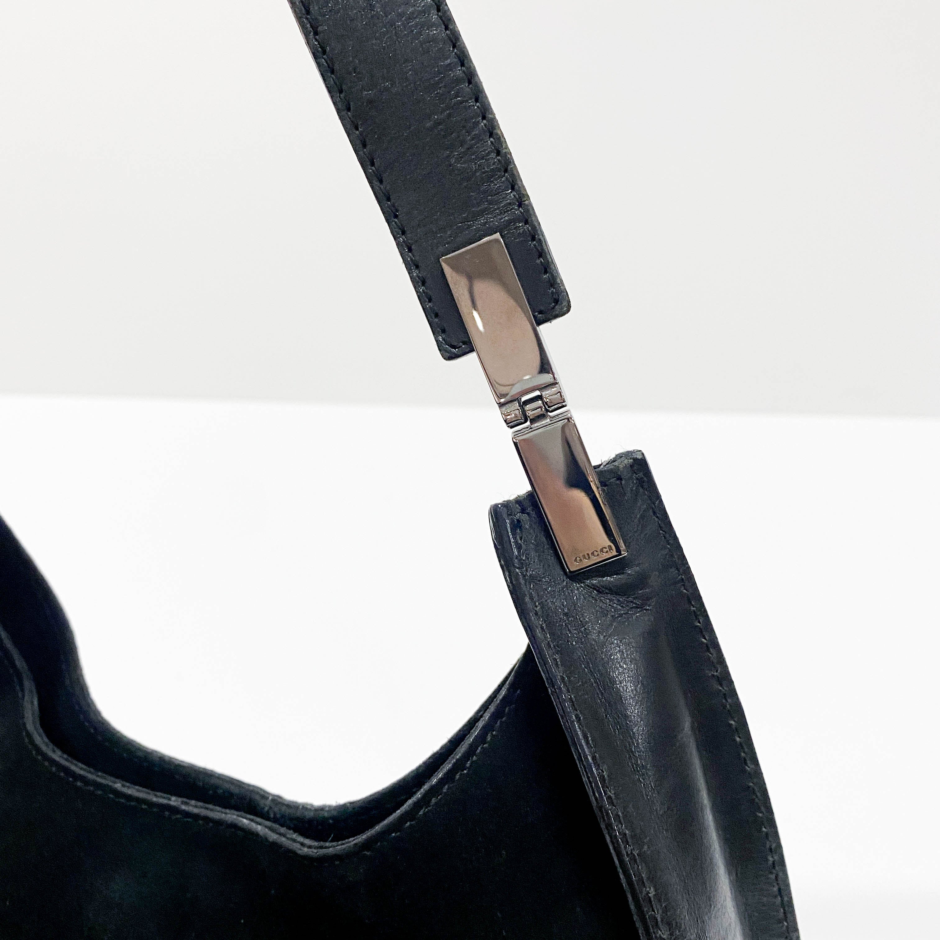 Black Suede Shoulder Bag