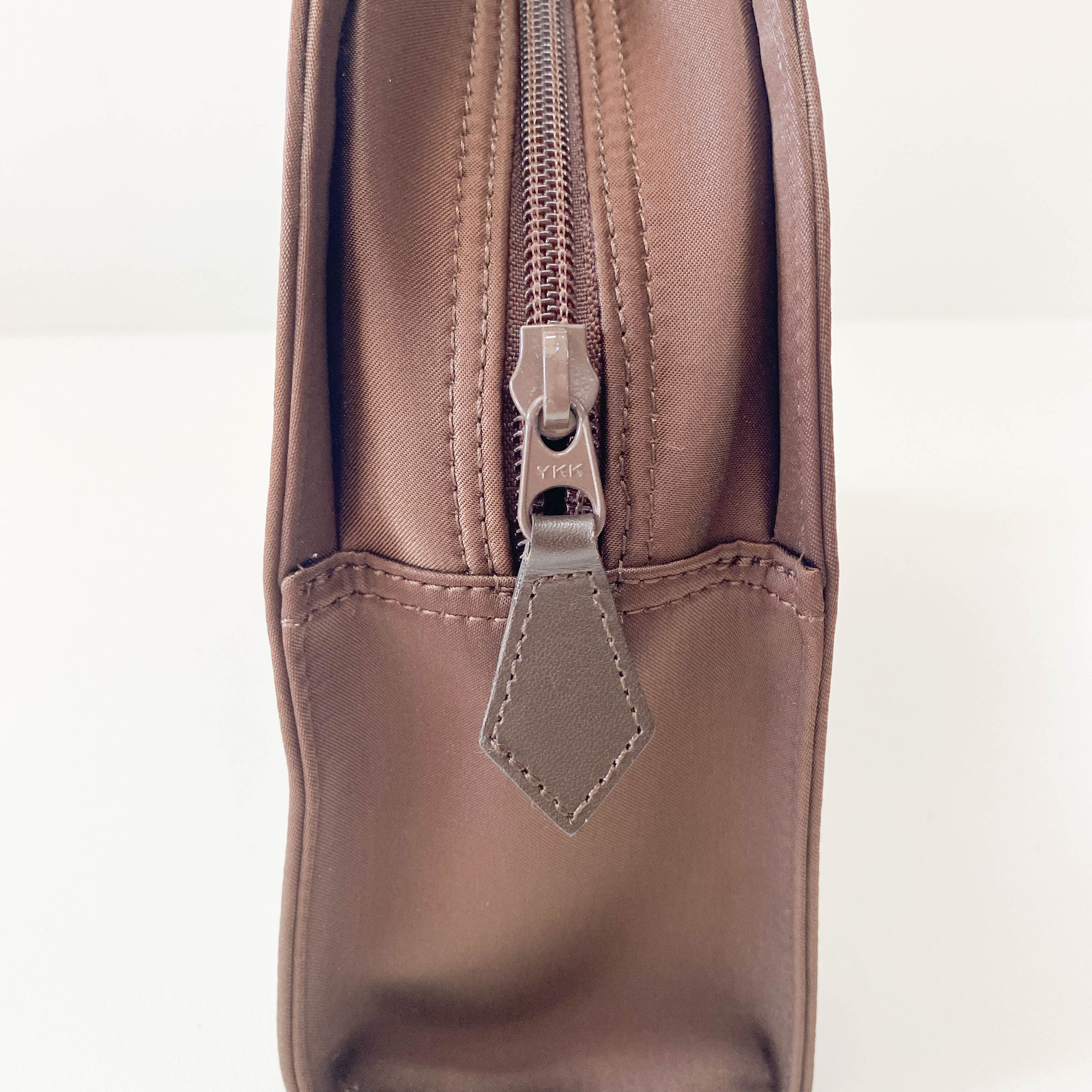 Brown Nylon Handle Bag