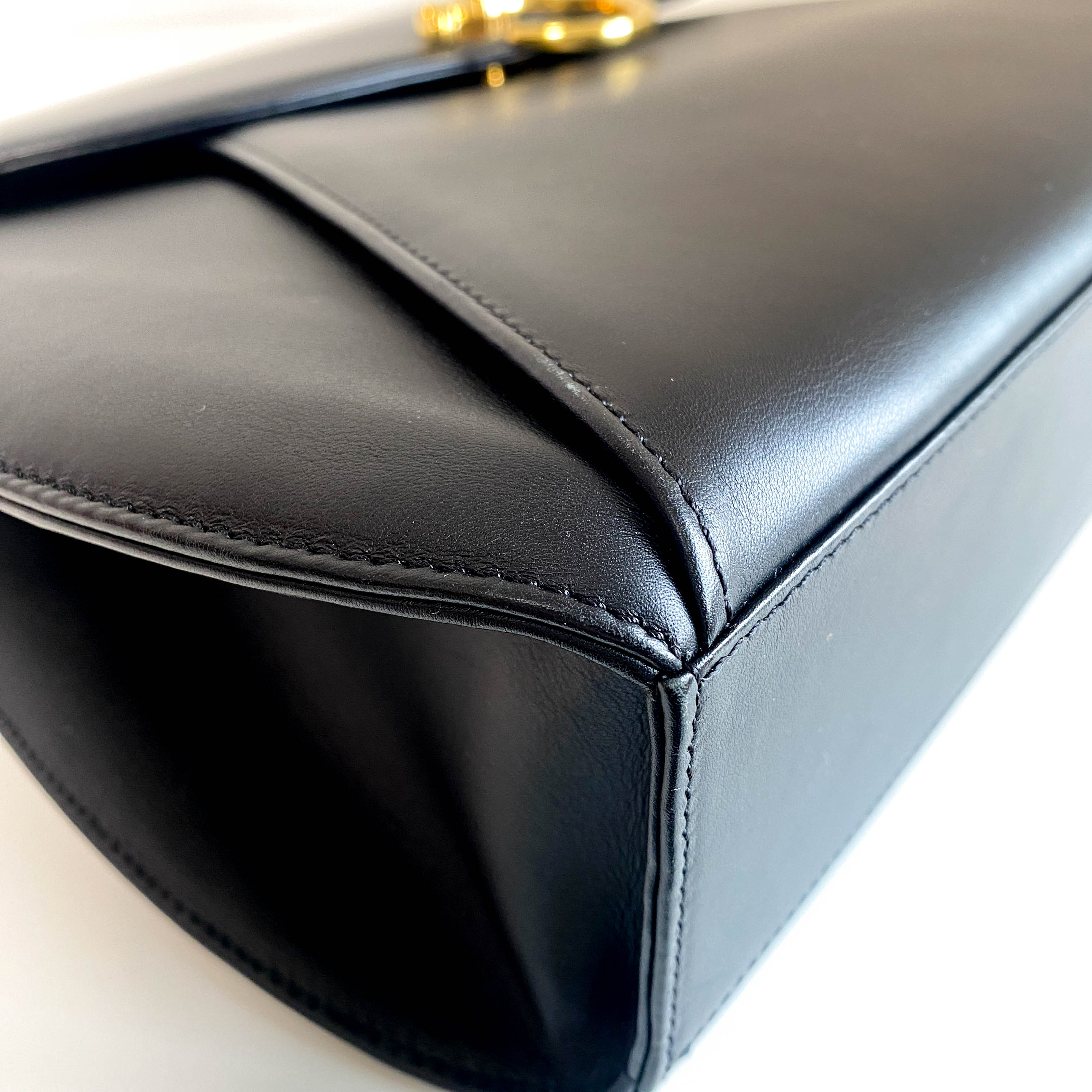 Panthère Black Leather Briefcase