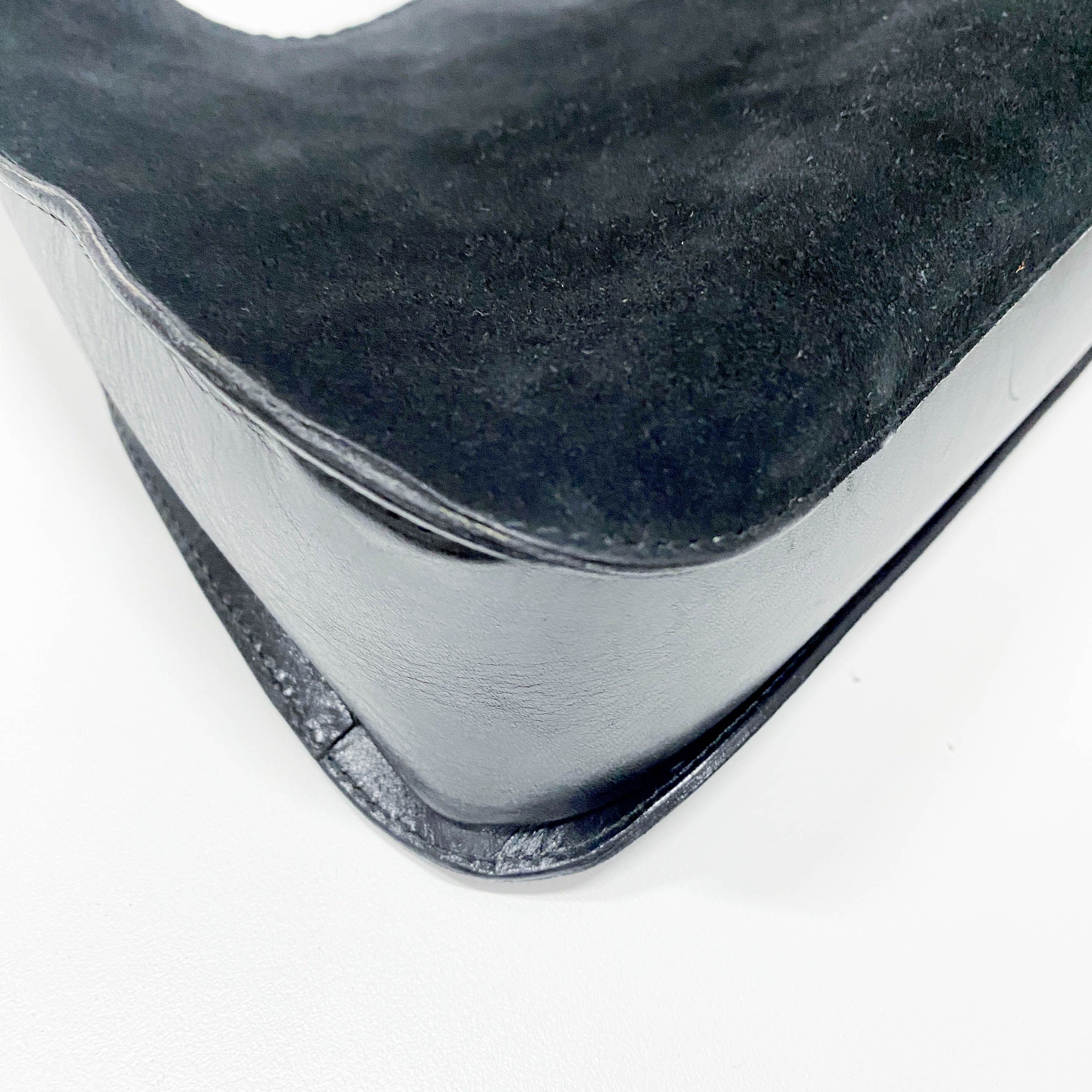 Black Suede Shoulder Bag