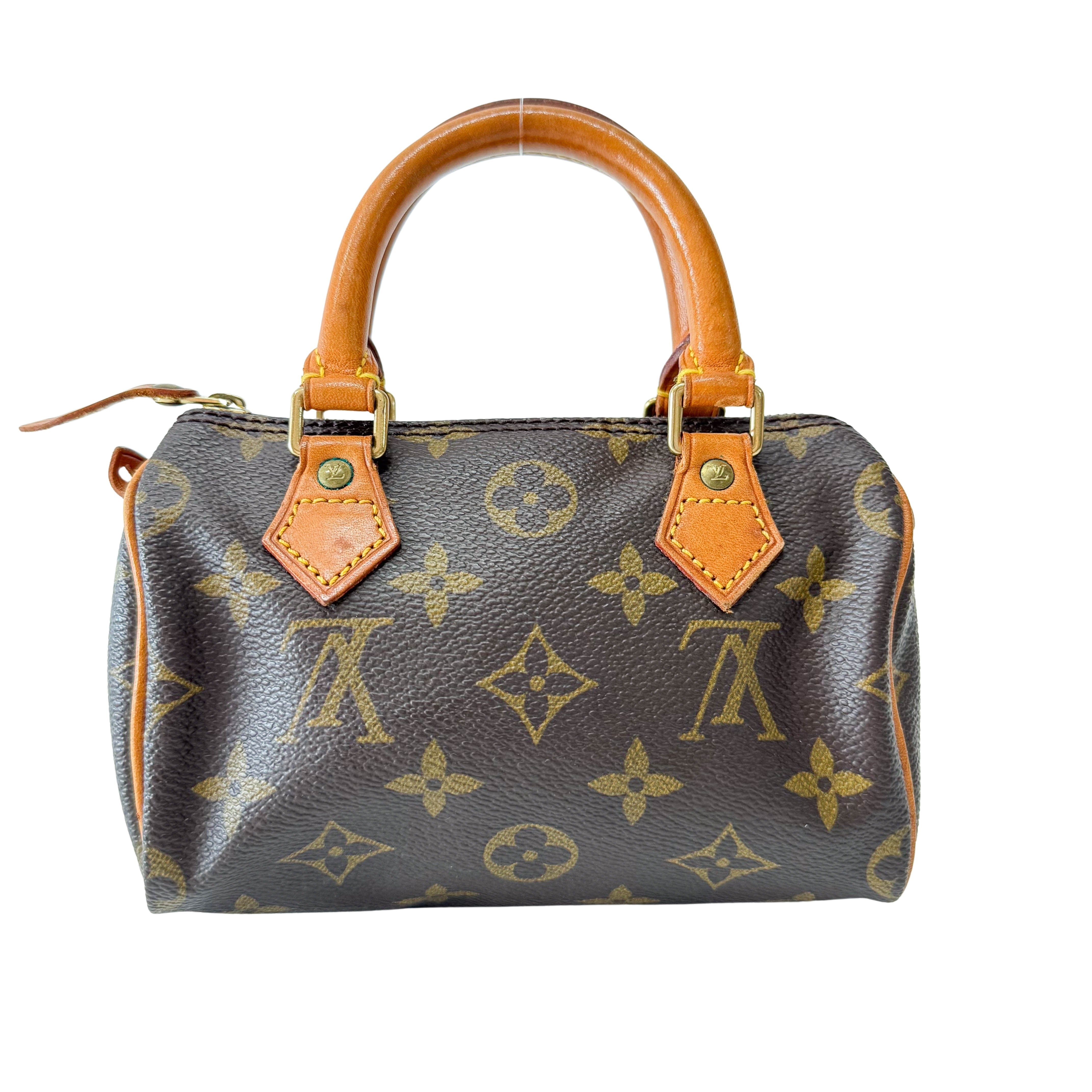 Monogram Speedy Mini Leather Bag