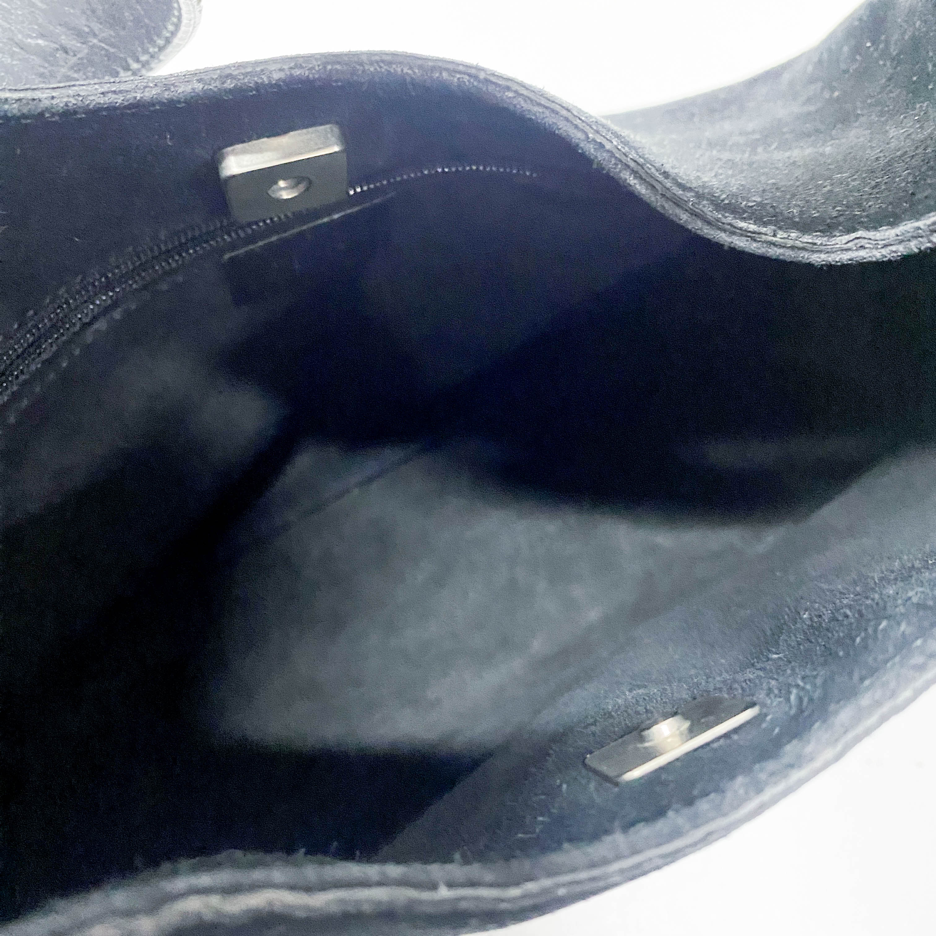 Black Suede Shoulder Bag