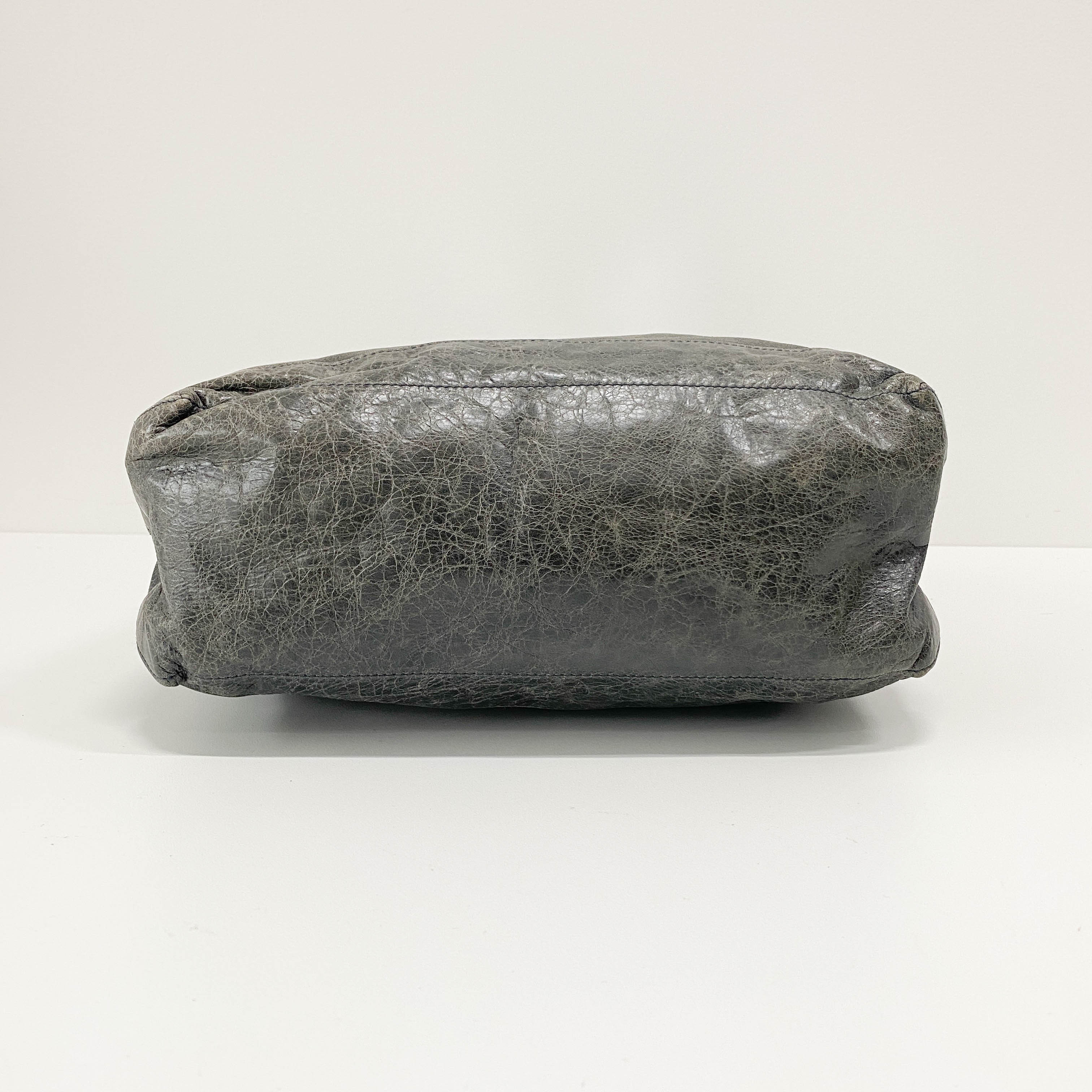 The Day Grey Leather Tote Shoulder Bag