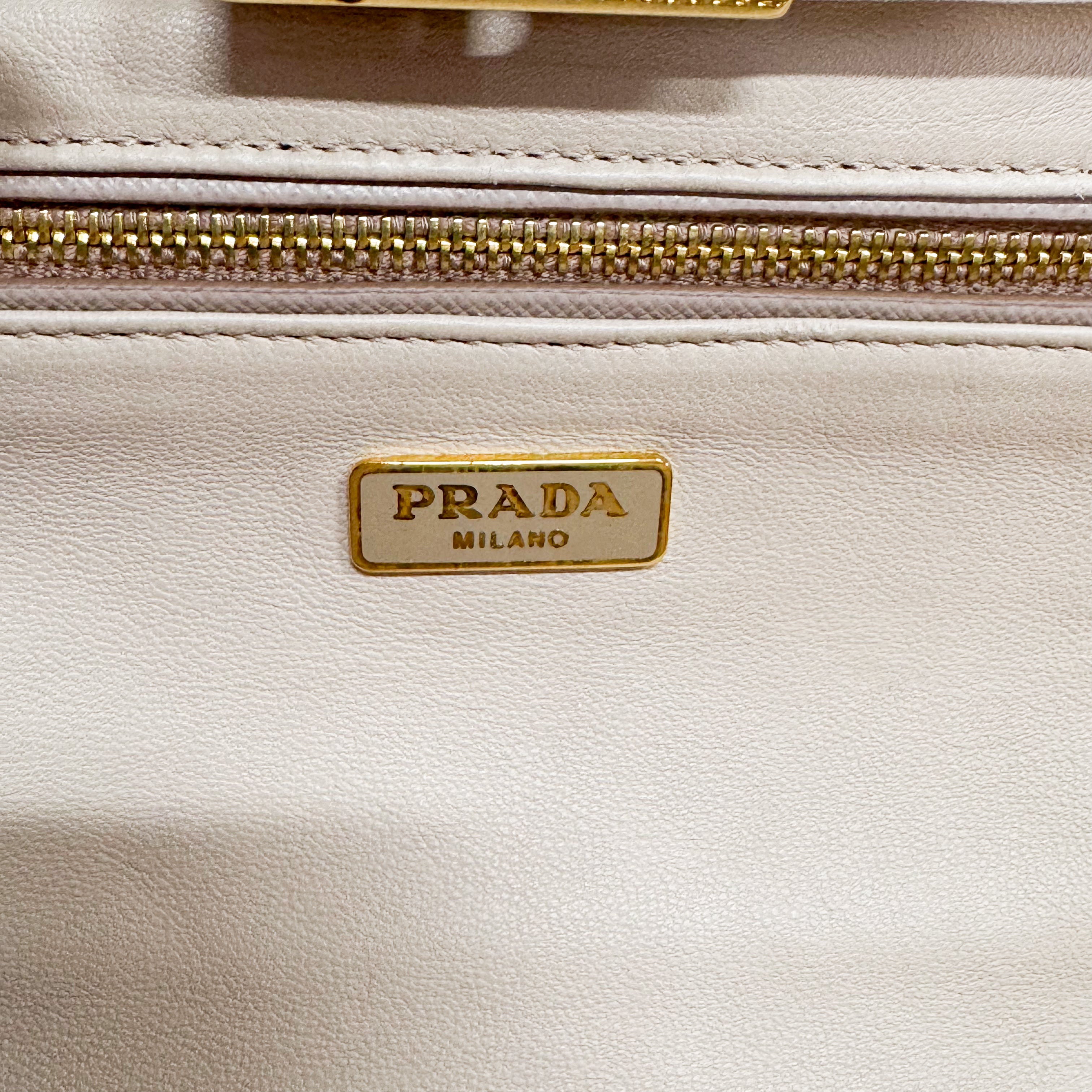 Saffiano Pink Canvas Clutch Bag