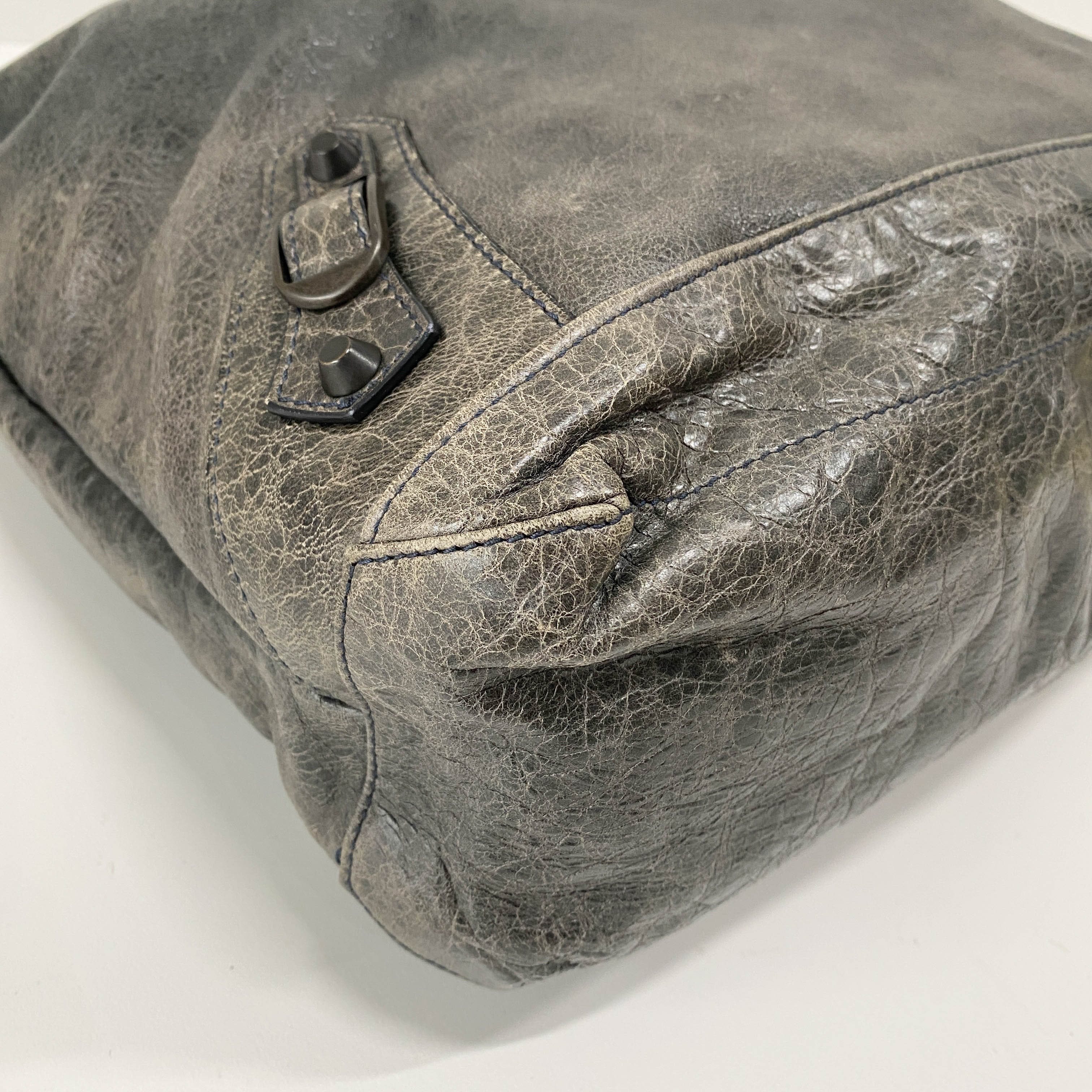 The Day Grey Leather Tote Shoulder Bag