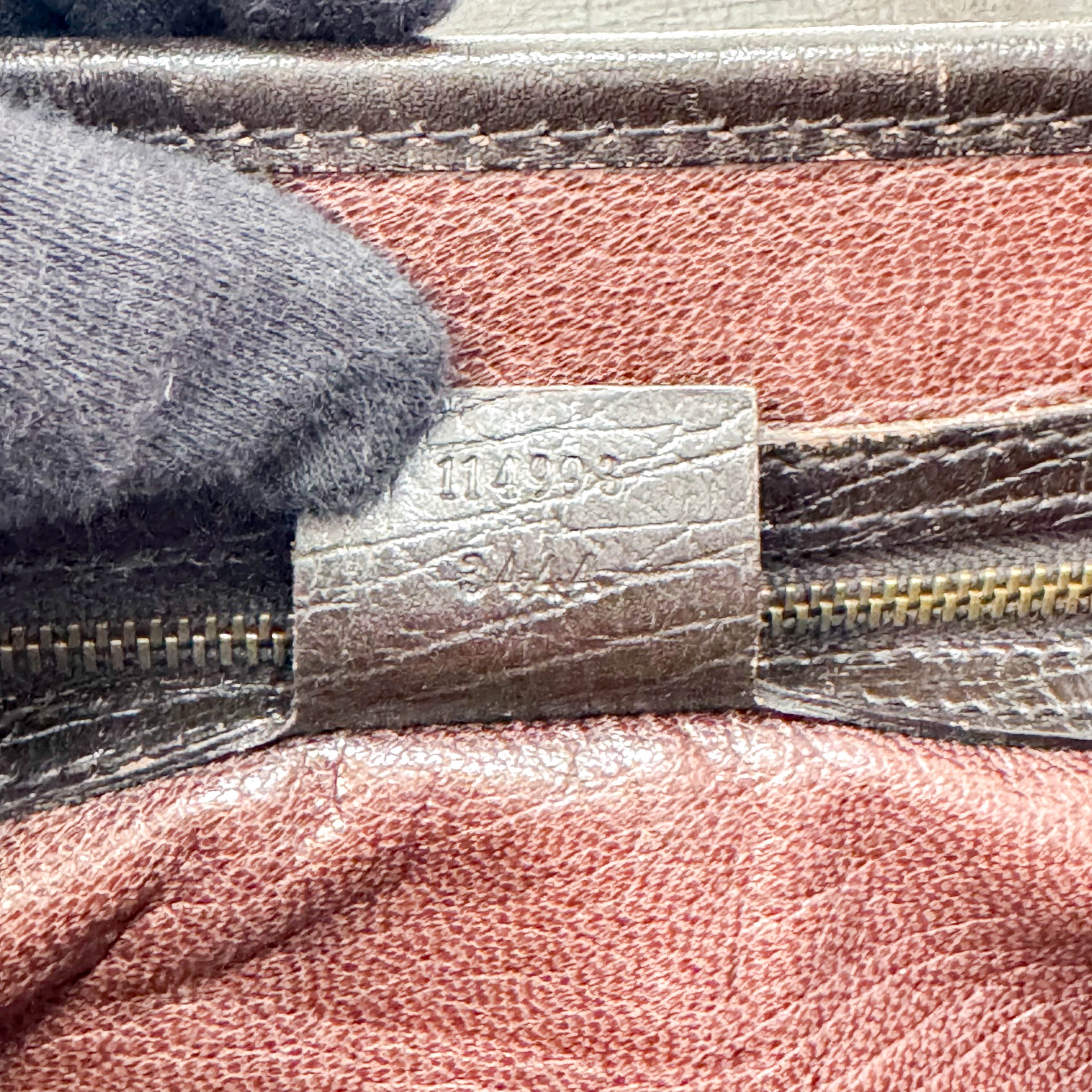 Bamboo Bullet Dark Brown Pony Hair Bag