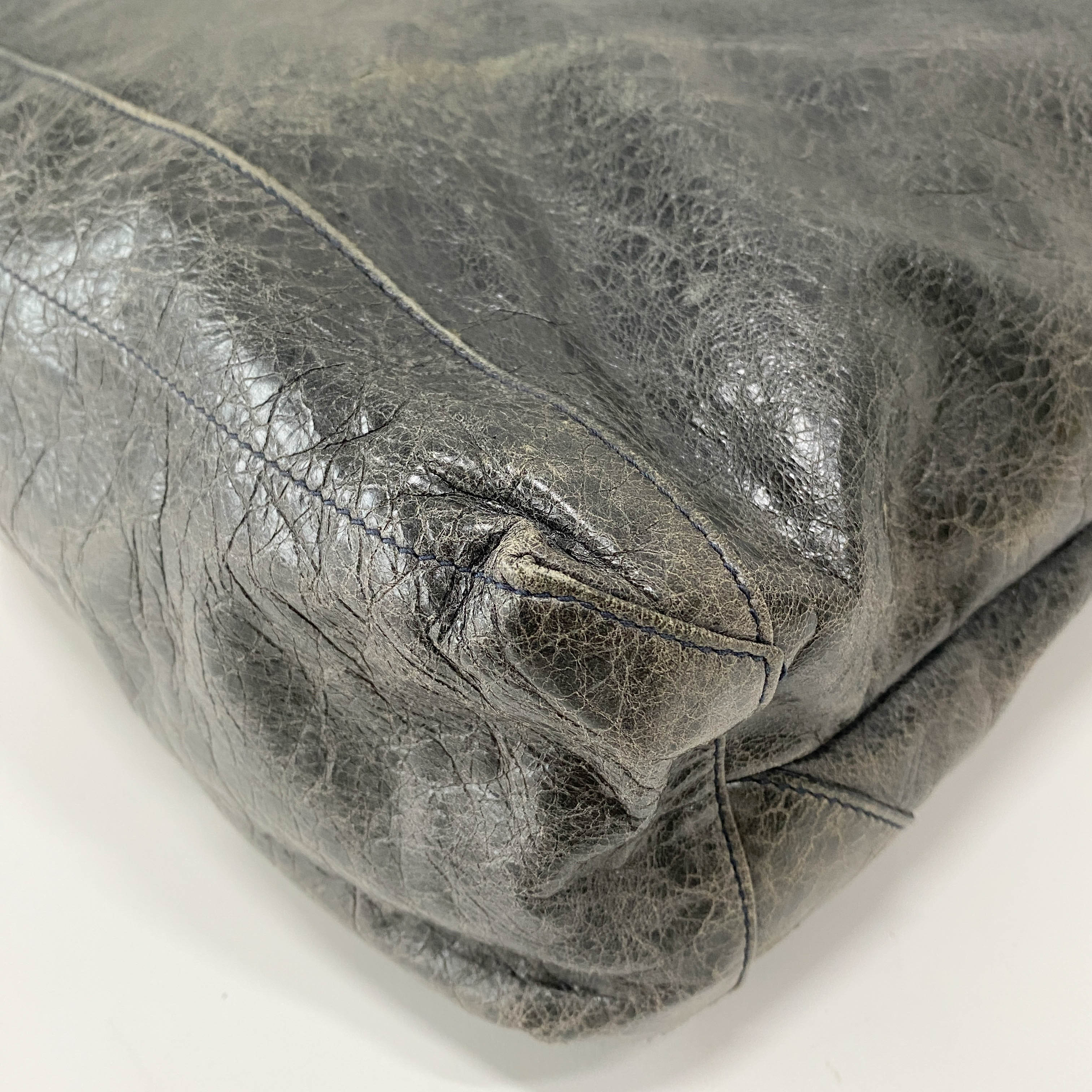 The Day Grey Leather Tote Shoulder Bag