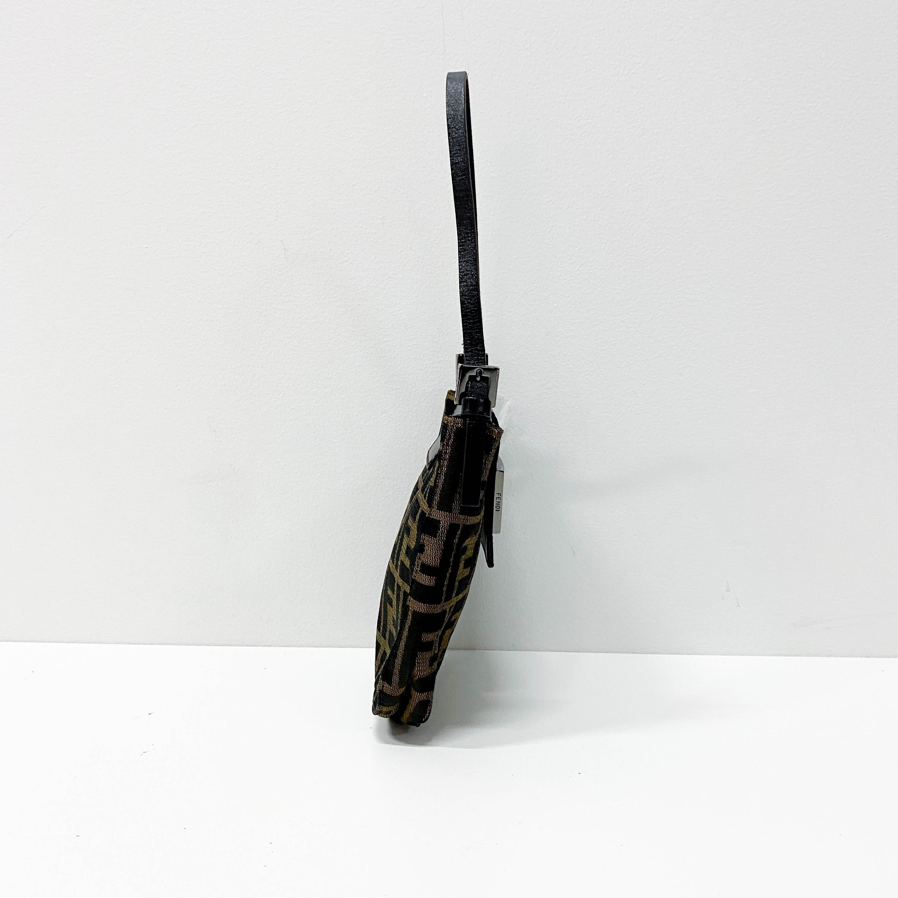 Zucca Brown Canvas Shoulder Bag