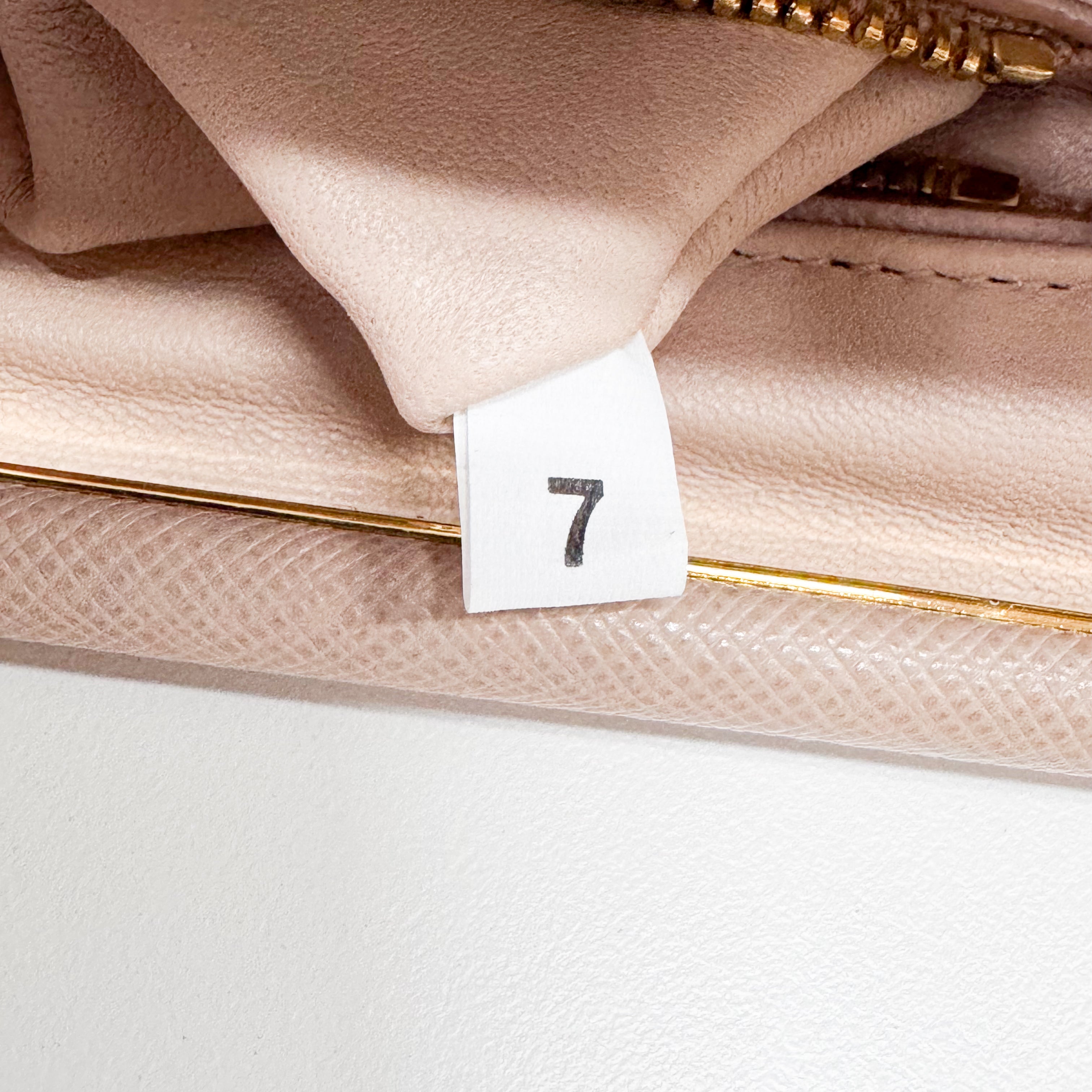 Saffiano Pink Canvas Clutch Bag