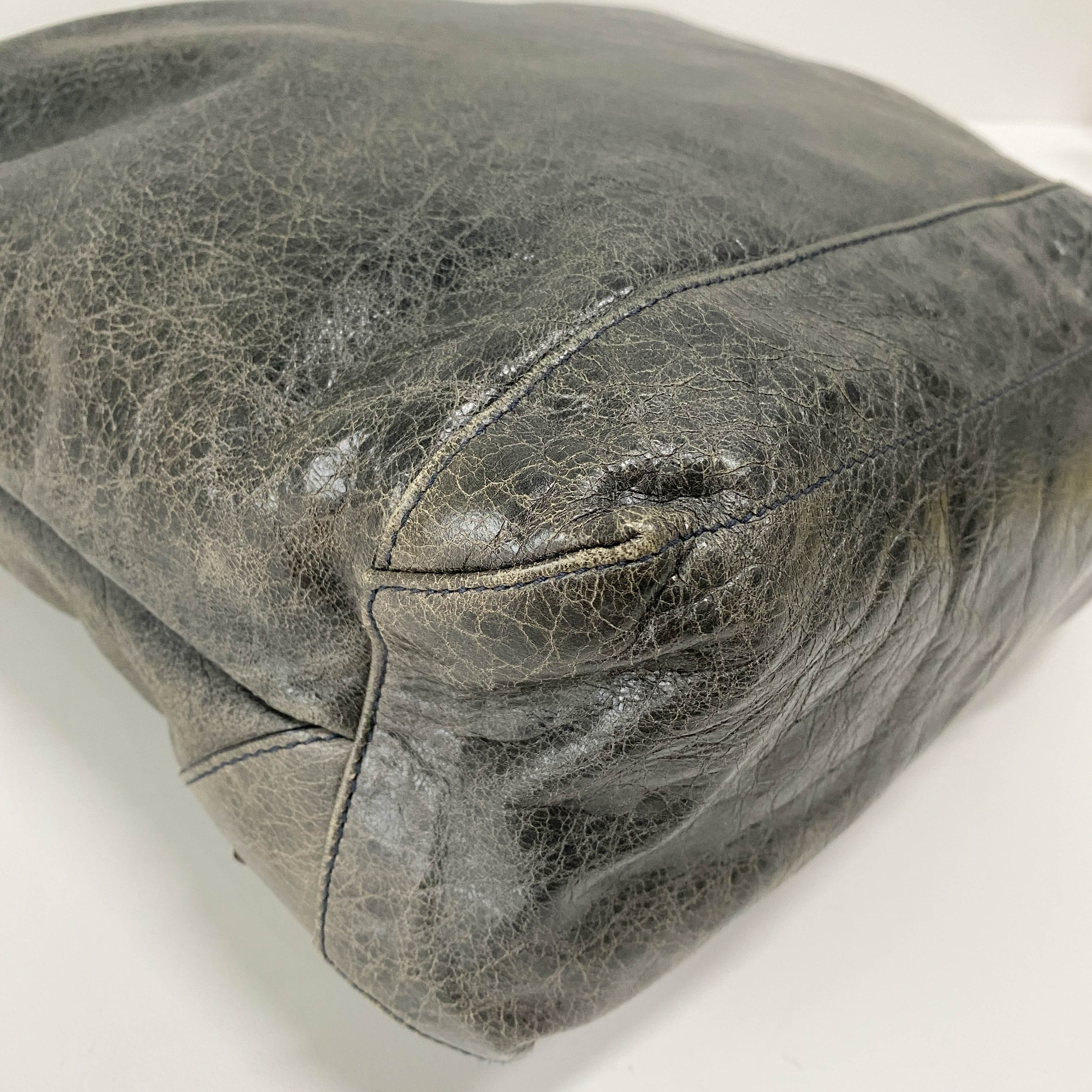 The Day Grey Leather Tote Shoulder Bag