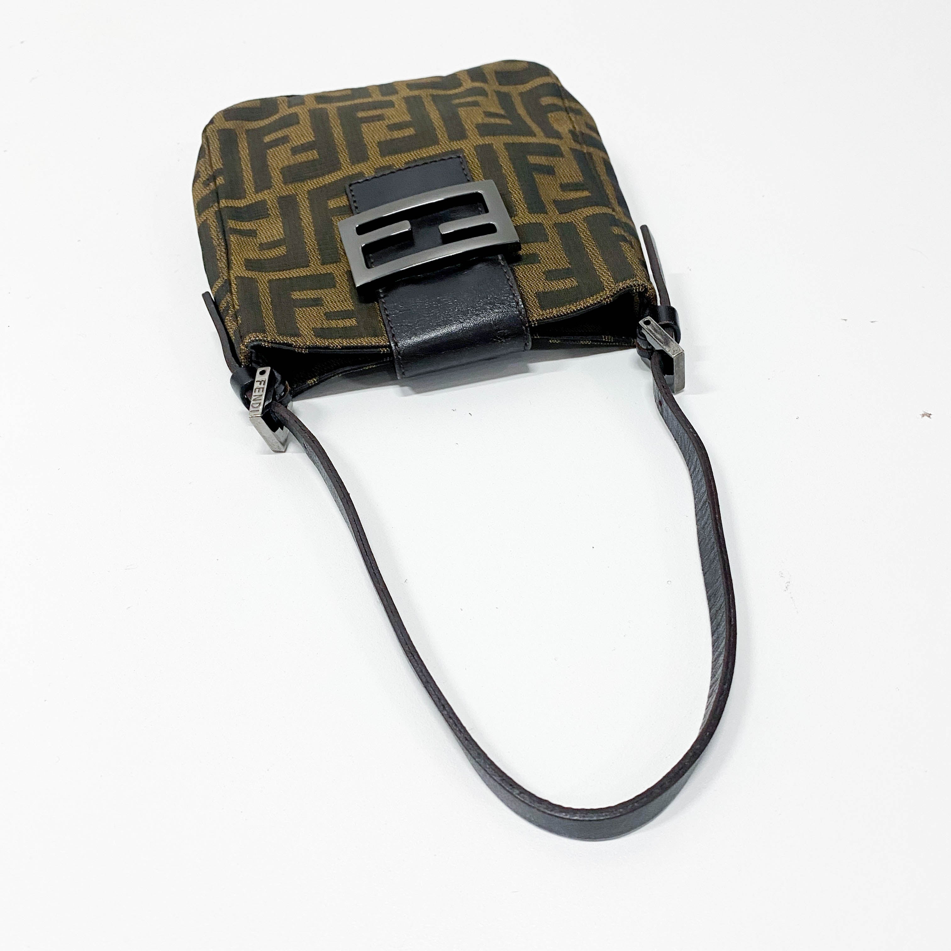 Zucca Brown Canvas Shoulder Bag