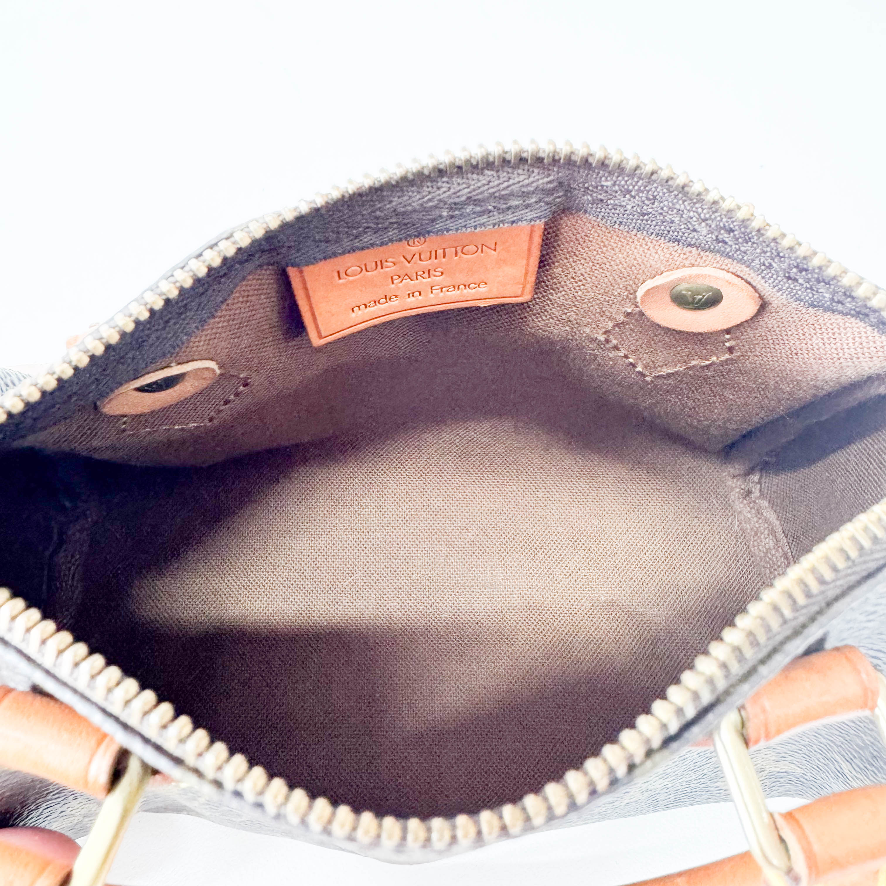 Monogram Speedy Mini Leather Bag