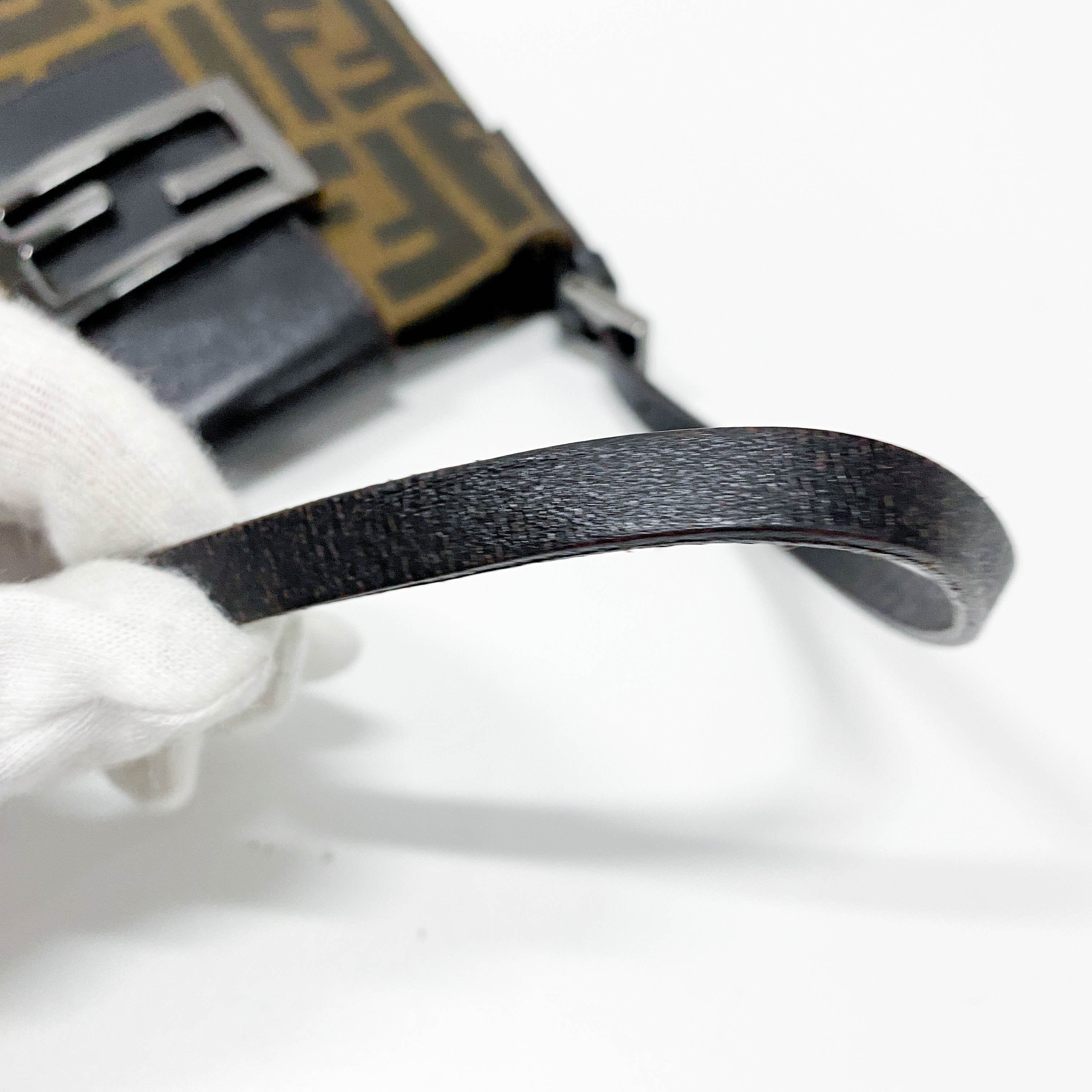 Zucca Brown Canvas Shoulder Bag