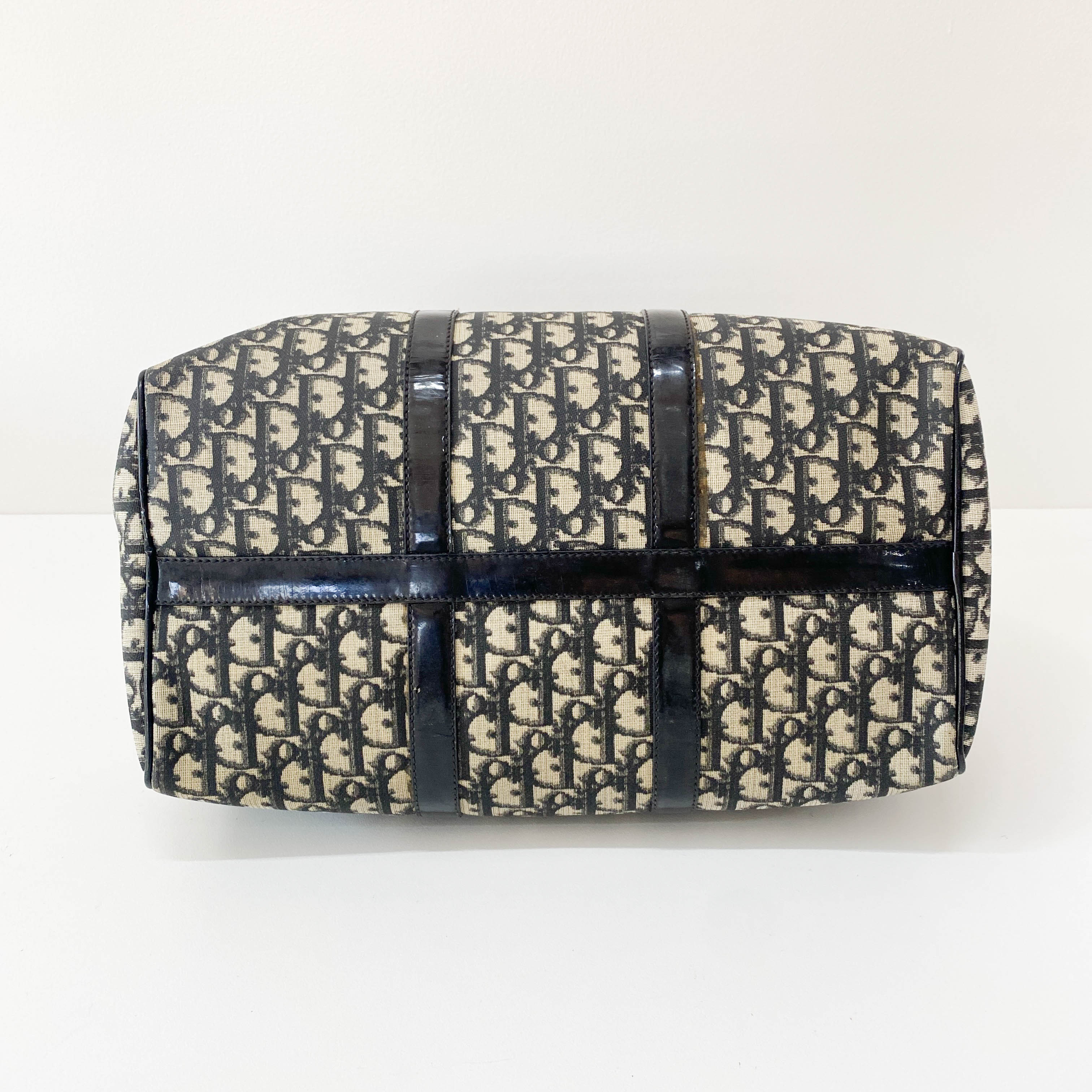 Navy Trotter Mini Boston Bowling Bag