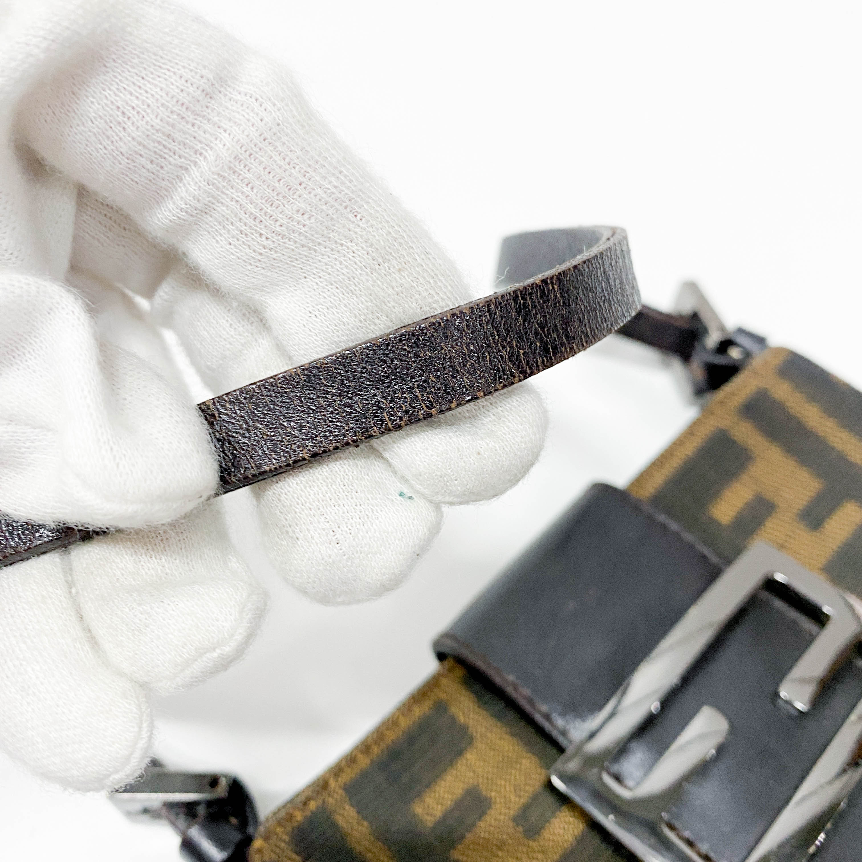 Zucca Brown Canvas Shoulder Bag