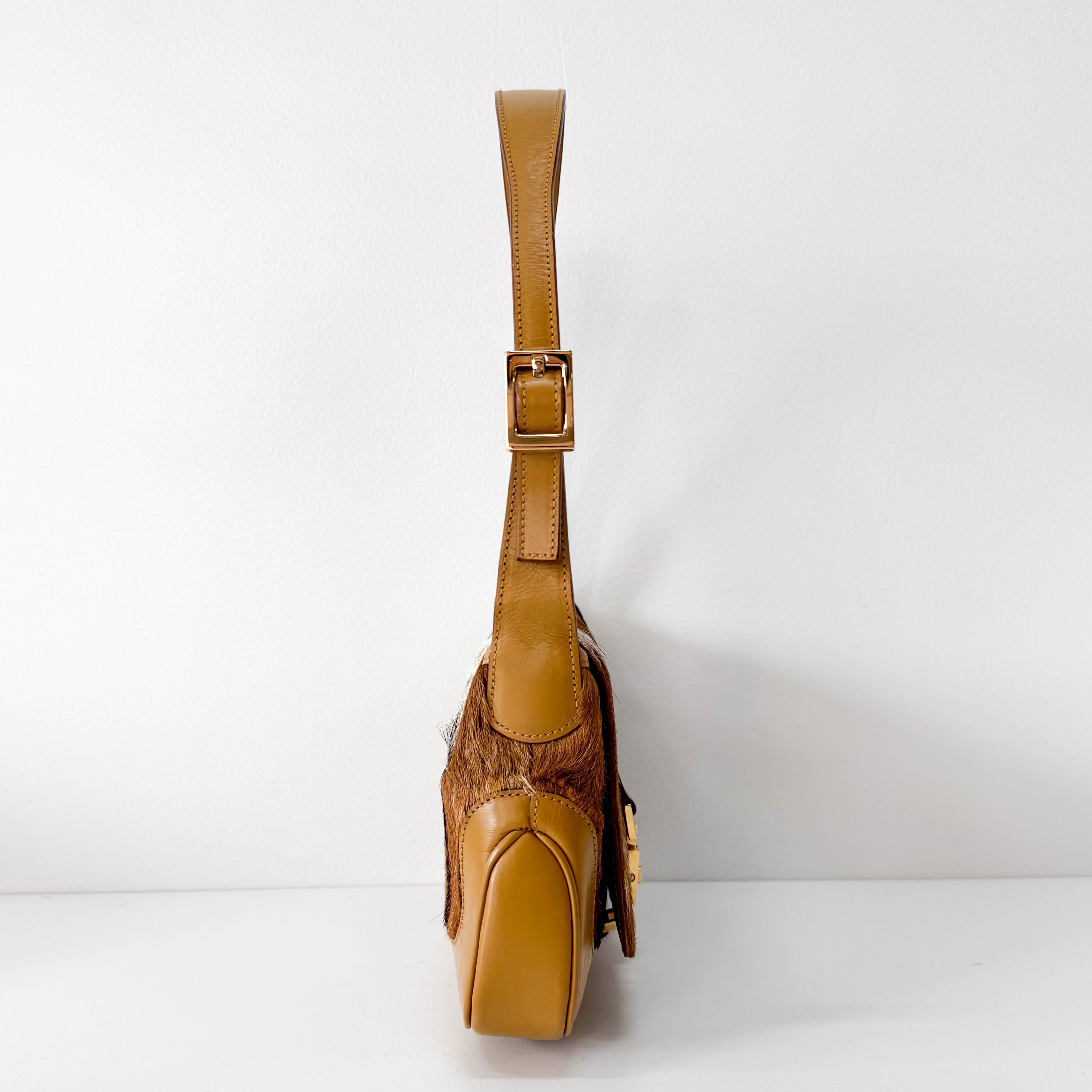 Jackie Brown Pony Hair Shoulder Bag