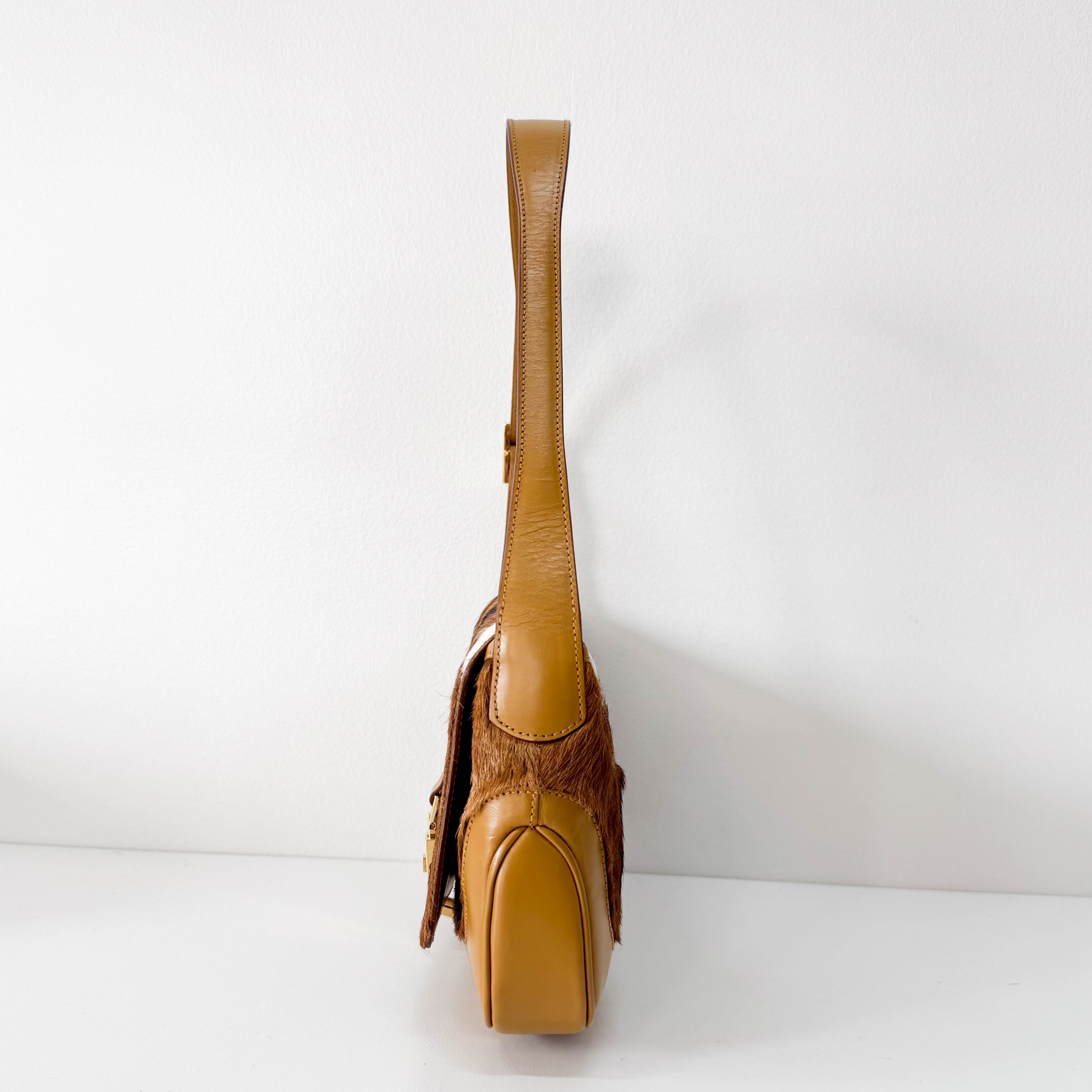 Jackie Brown Pony Hair Shoulder Bag